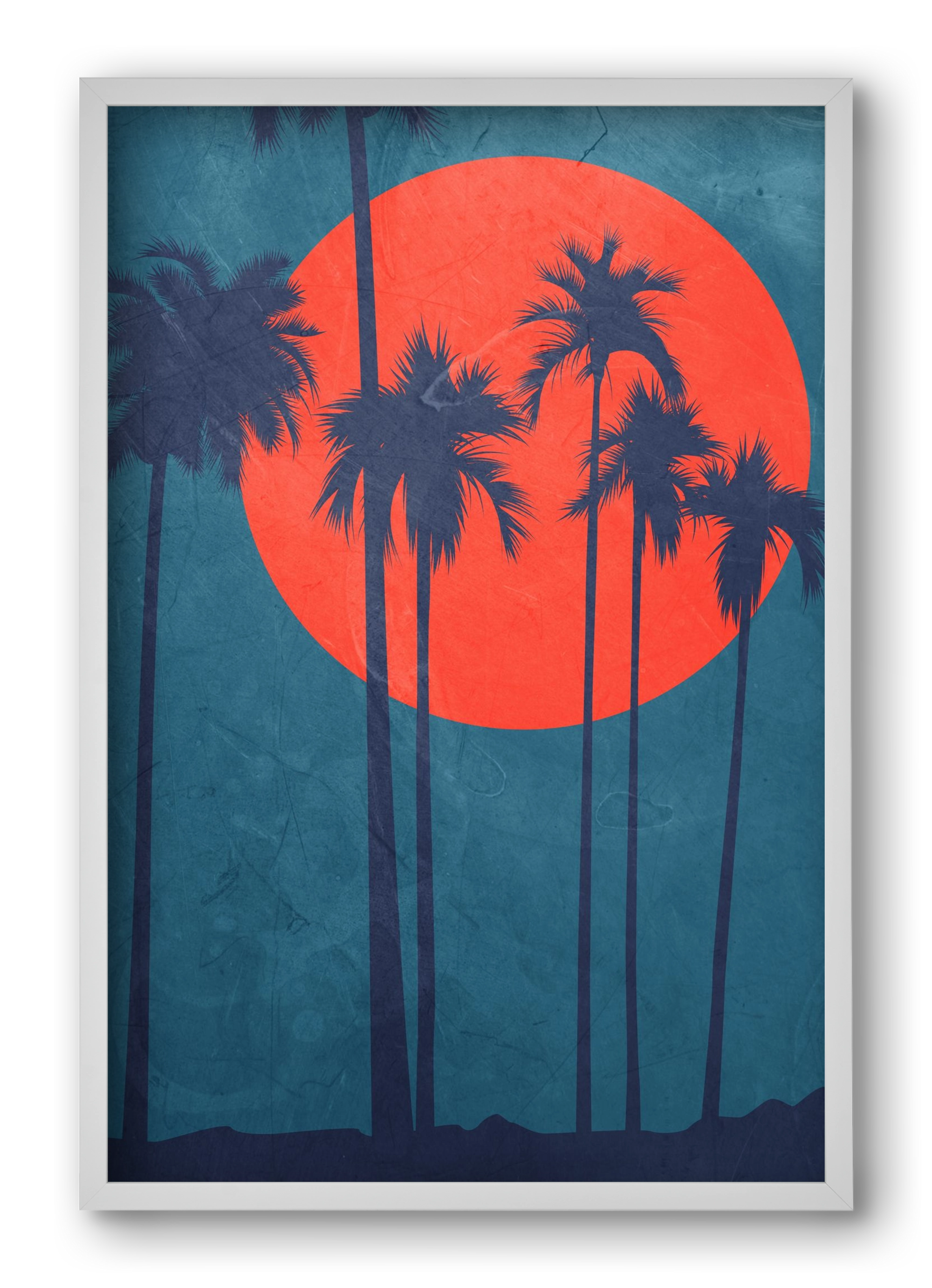 Cote d´Azur, 40x60 cm (40x60 cm), Fehér keret