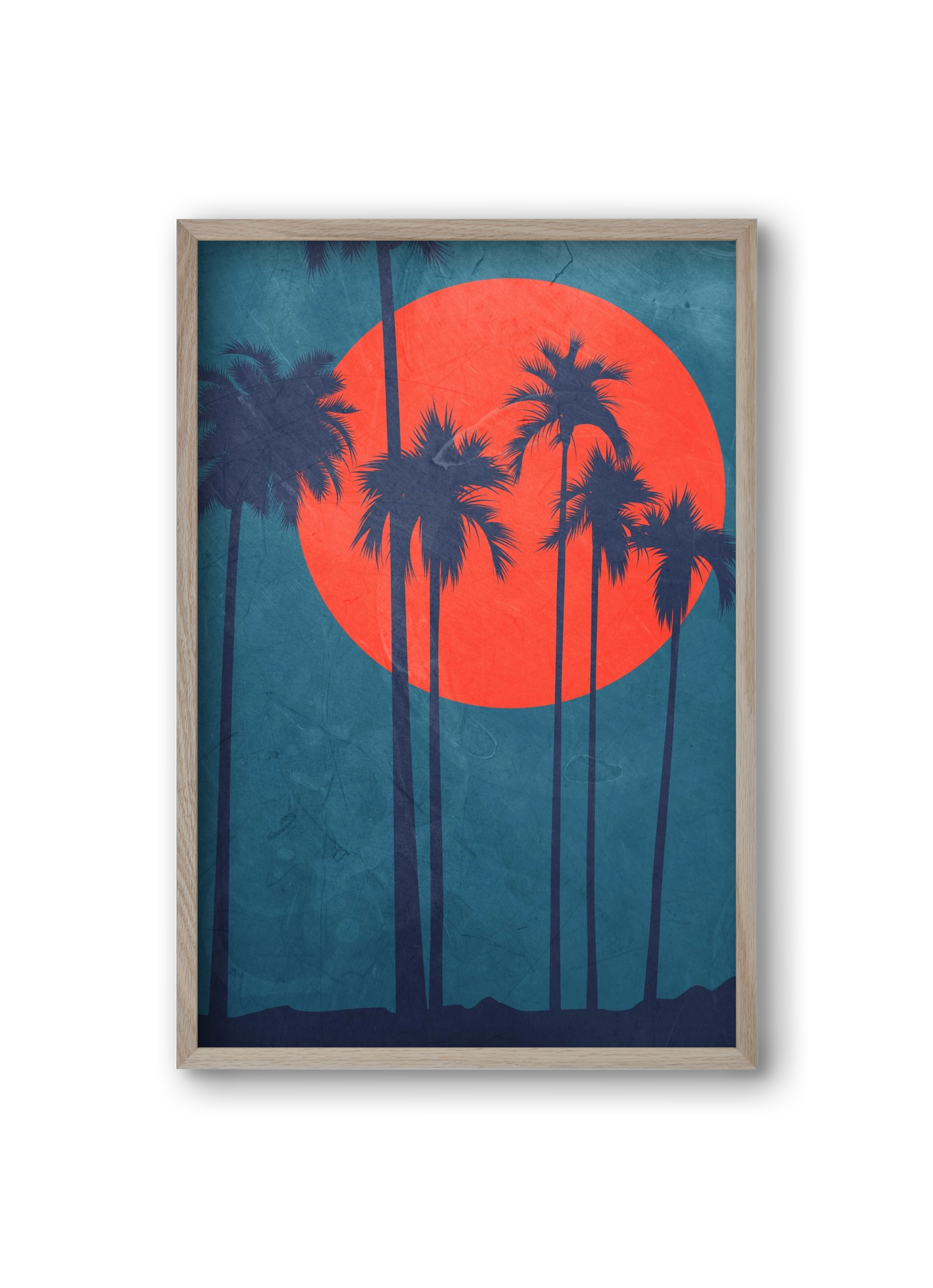 Cote d´Azur, 20x30 cm (20x30 cm), Tölgy keret