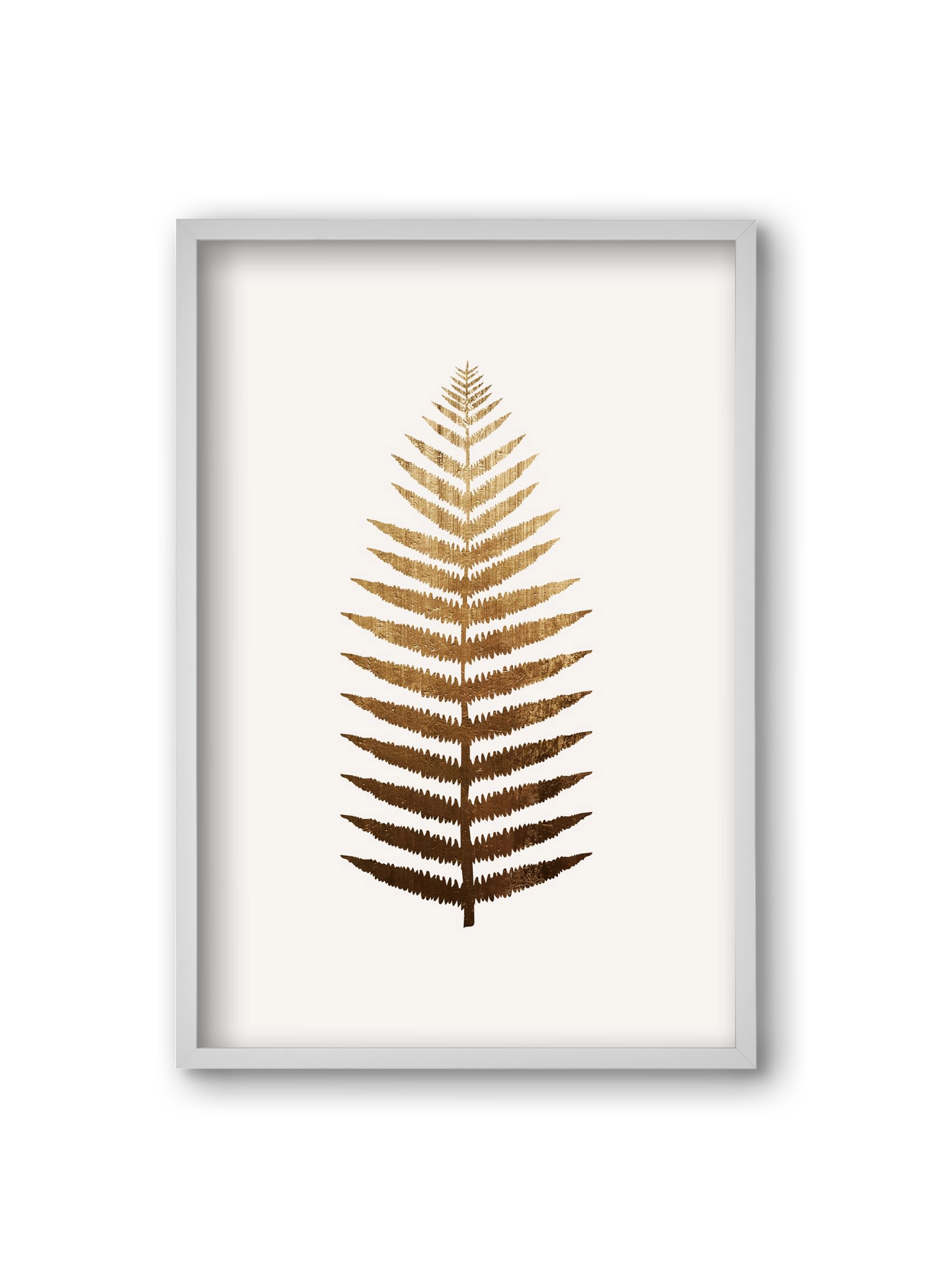 Golden leaf, 20x30 cm (20x30 cm), Fehér keret