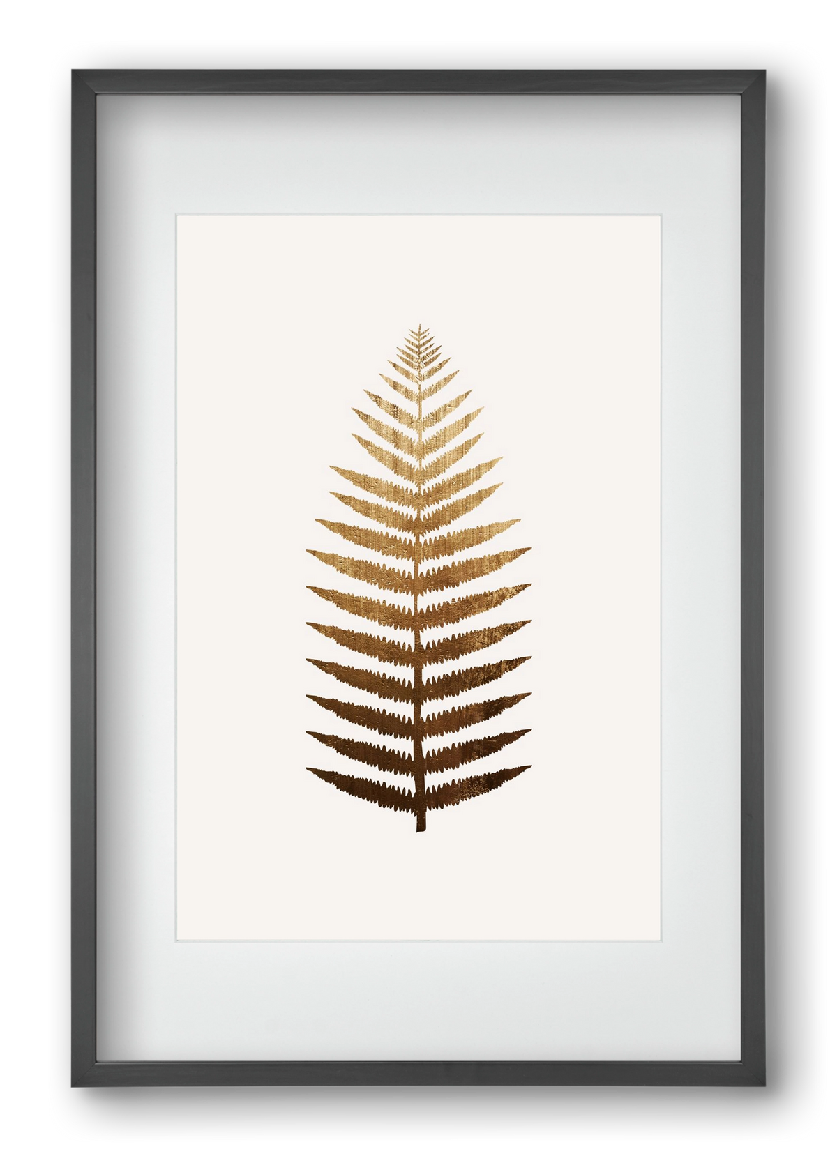 Golden leaf, 40x60 cm (30x45 cm), Fekete keret, paszpartuval