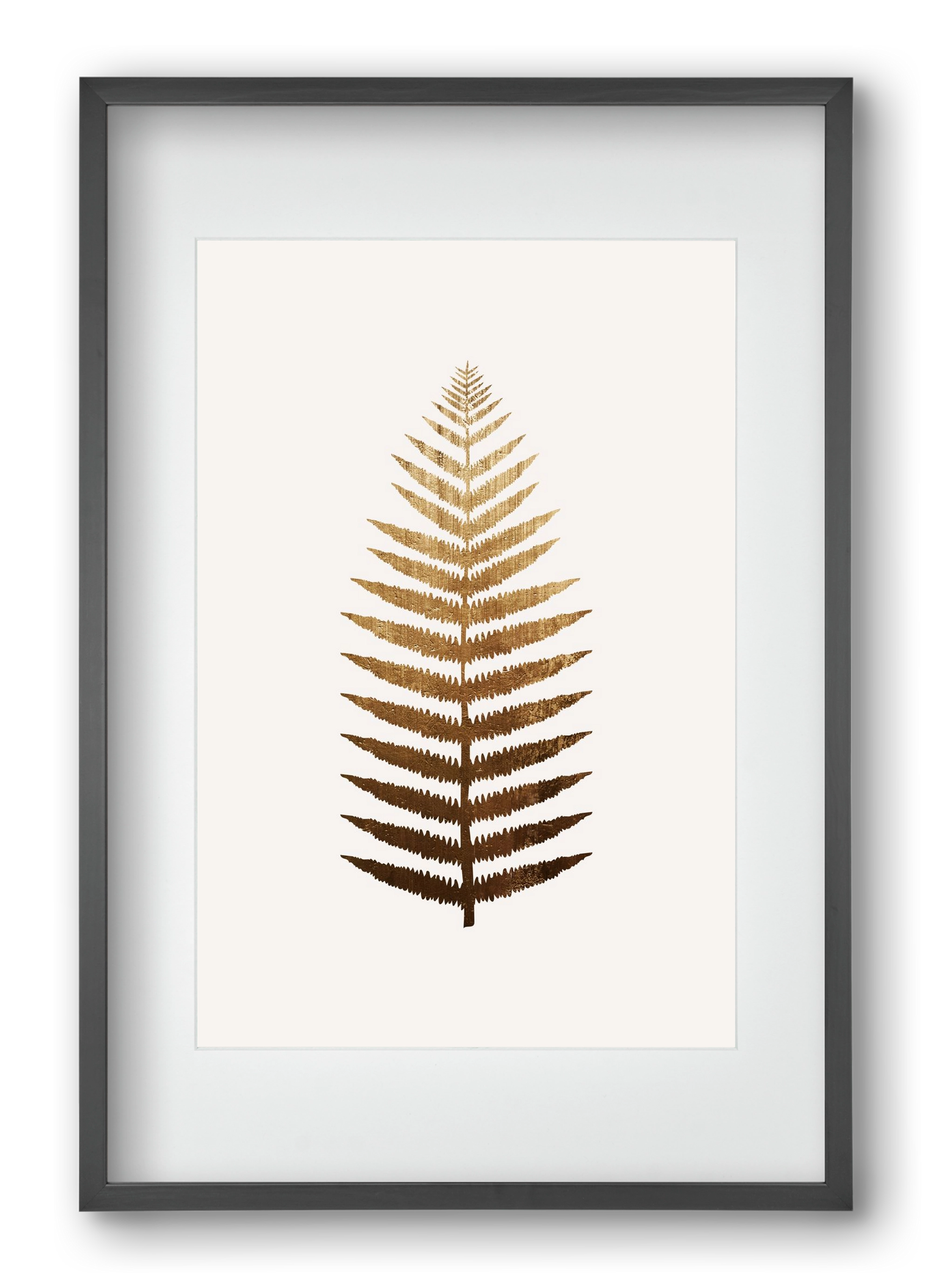 Golden leaf, 40x60 cm (30x45 cm), Fekete keret, paszpartuval