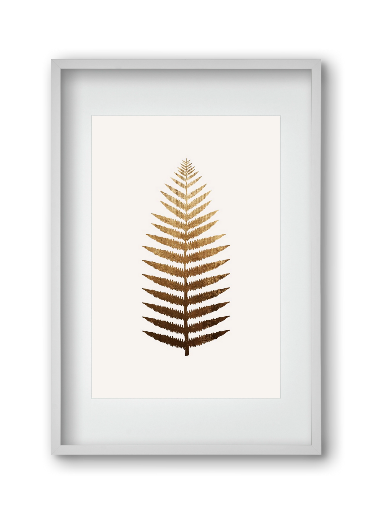 Golden leaf, 30x45 cm (20x30 cm), Fehér keret, paszpartuval