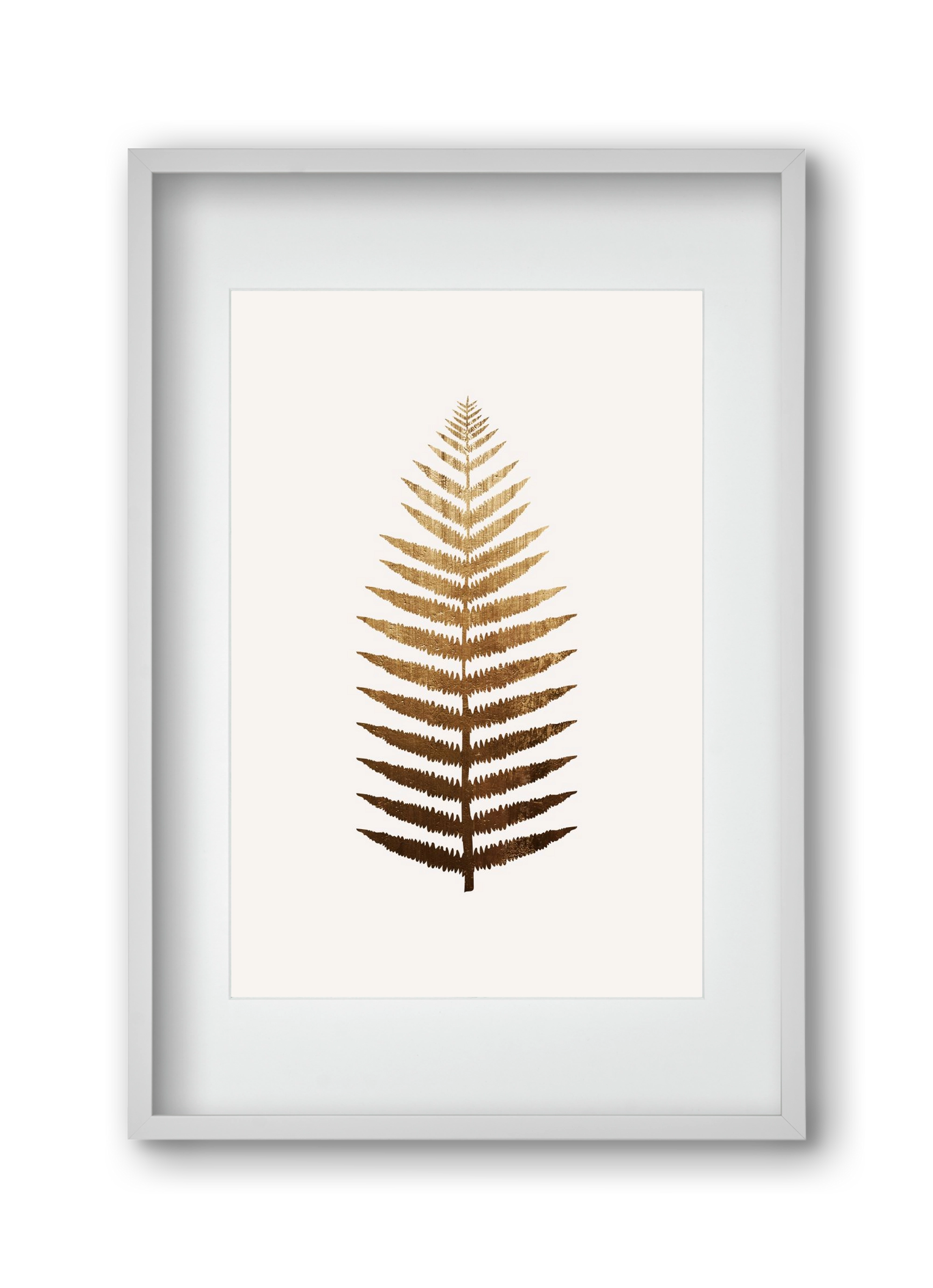Golden leaf, 30x45 cm (20x30 cm), Fehér keret, paszpartuval
