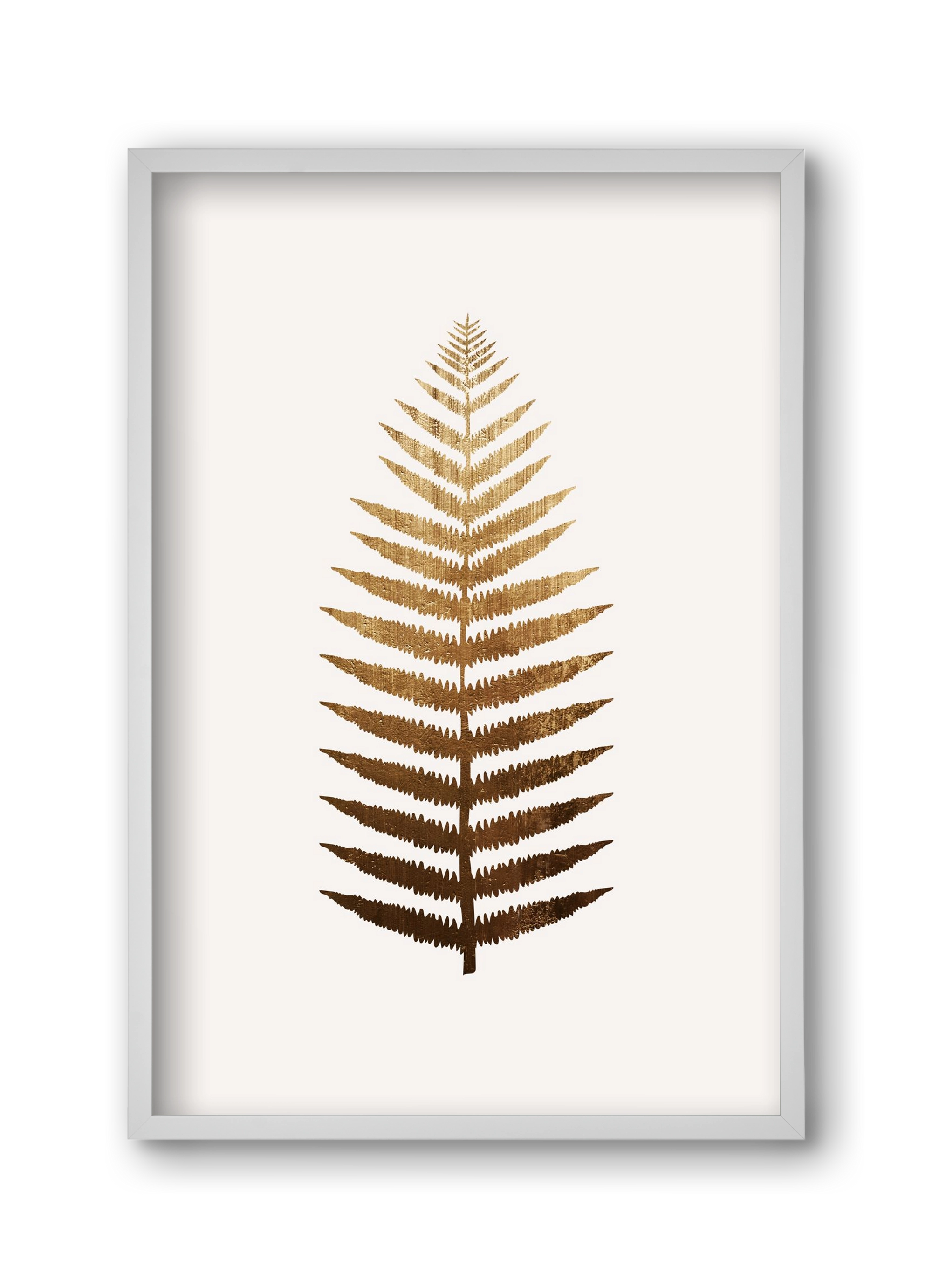 Golden leaf, 30x45 cm (30x45 cm), Fehér keret