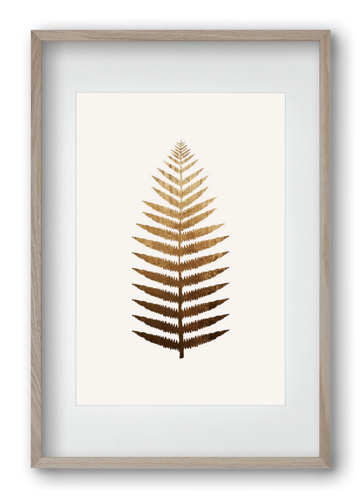 Golden leaf, 40x60 cm (30x45 cm), Tölgy keret, paszpartuval