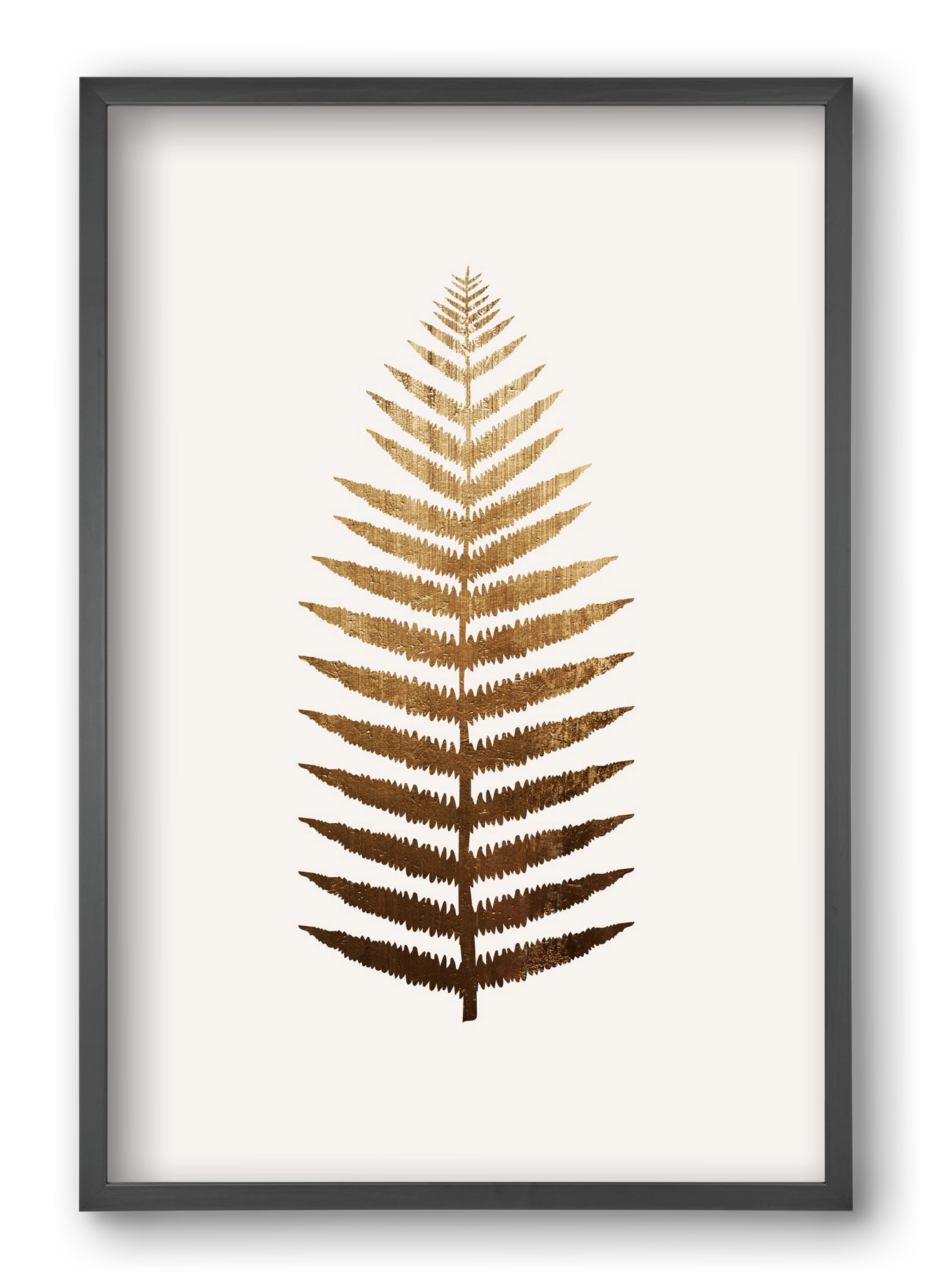 Golden leaf, 40x60 cm (40x60 cm), Fekete keret