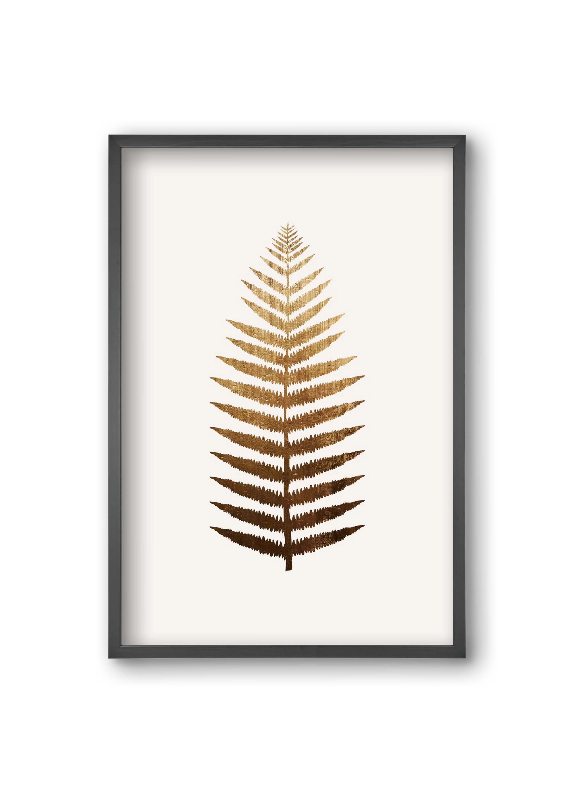 Golden leaf, 20x30 cm (20x30 cm), Fekete keret