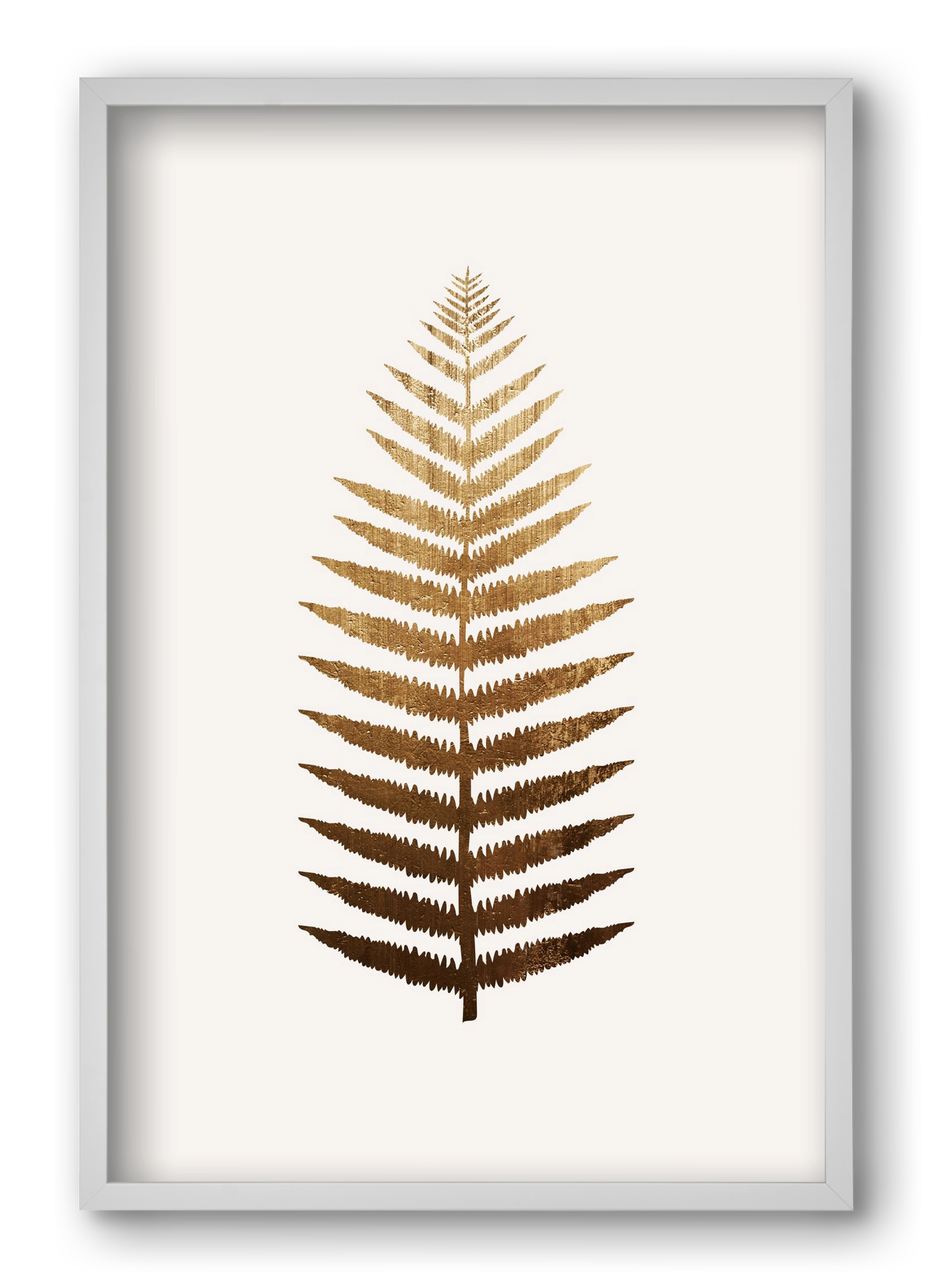 Golden leaf, 40x60 cm (40x60 cm), Fehér keret
