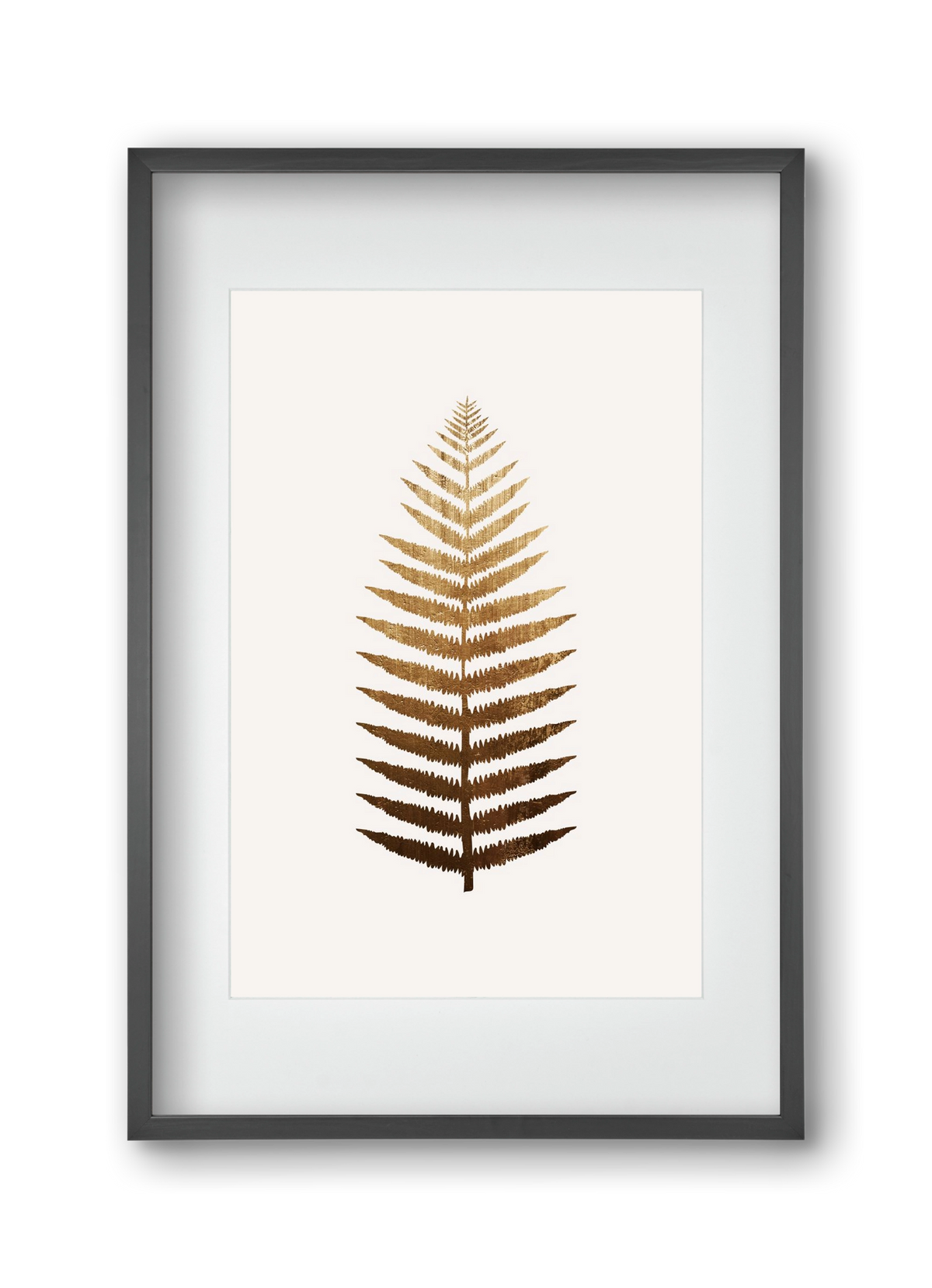 Golden leaf, 30x45 cm (20x30 cm), Fekete keret, paszpartuval