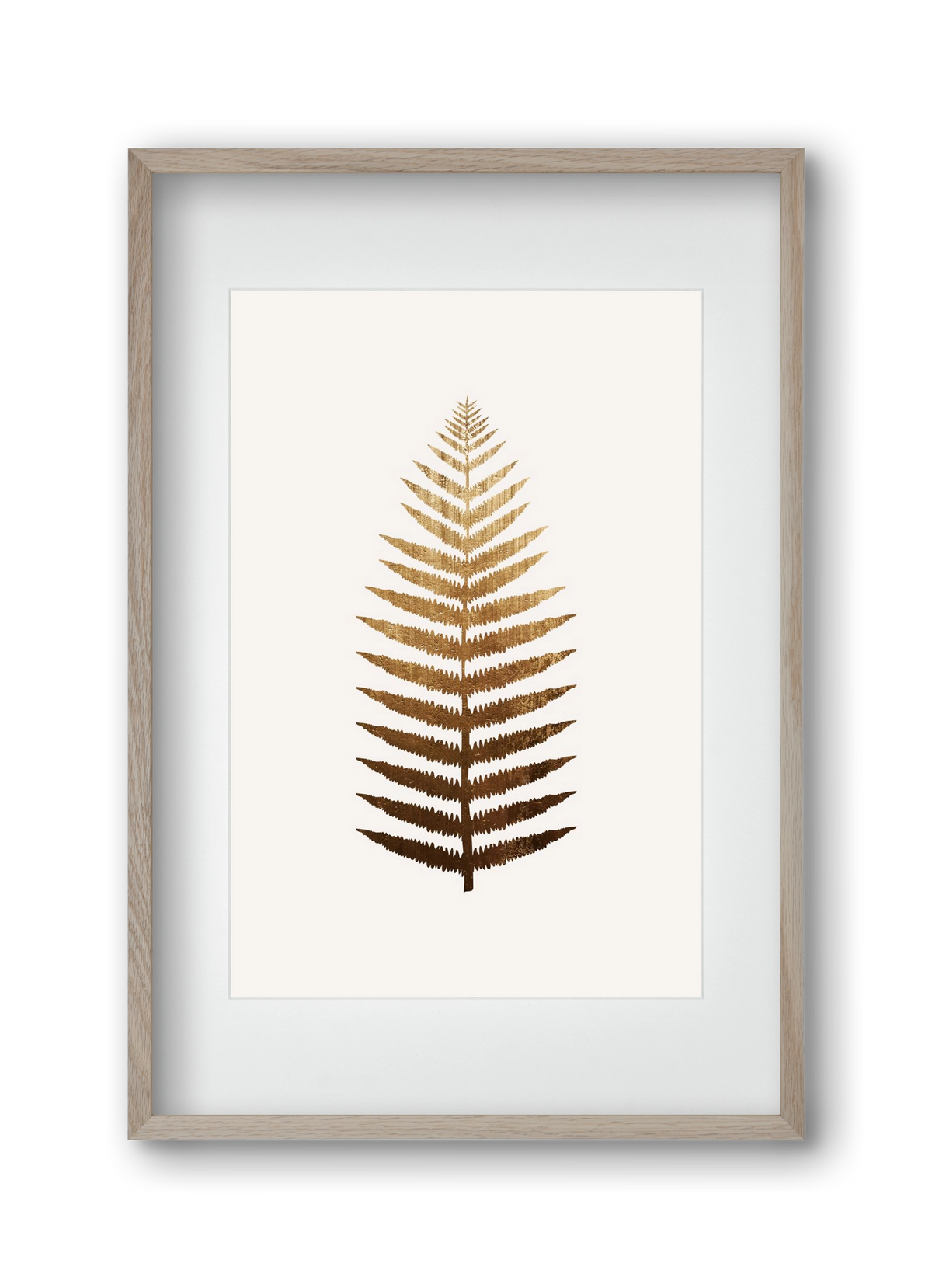 Golden leaf, 30x45 cm (20x30 cm), Tölgy keret, paszpartuval