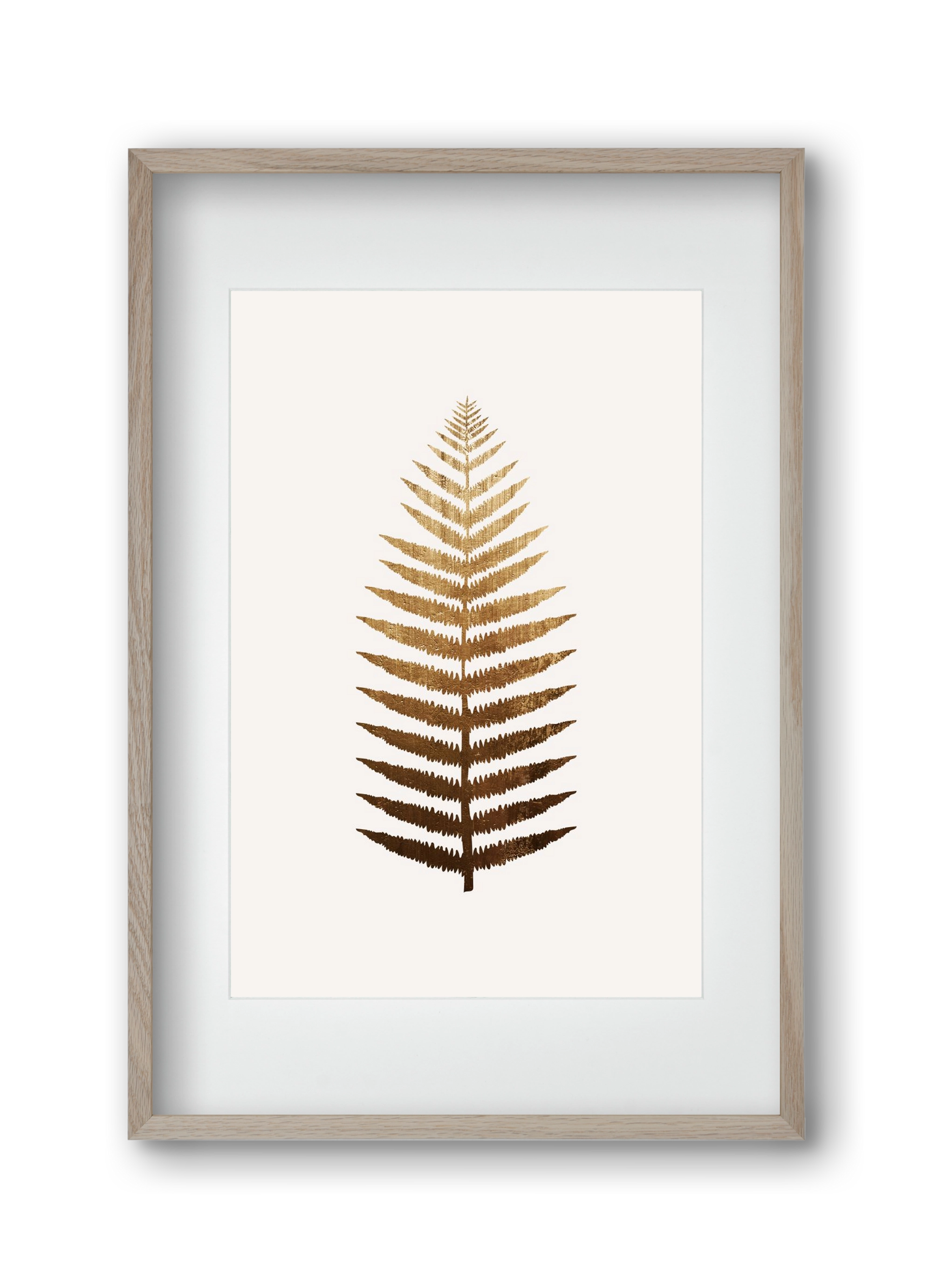 Golden leaf, 30x45 cm (20x30 cm), Tölgy keret, paszpartuval