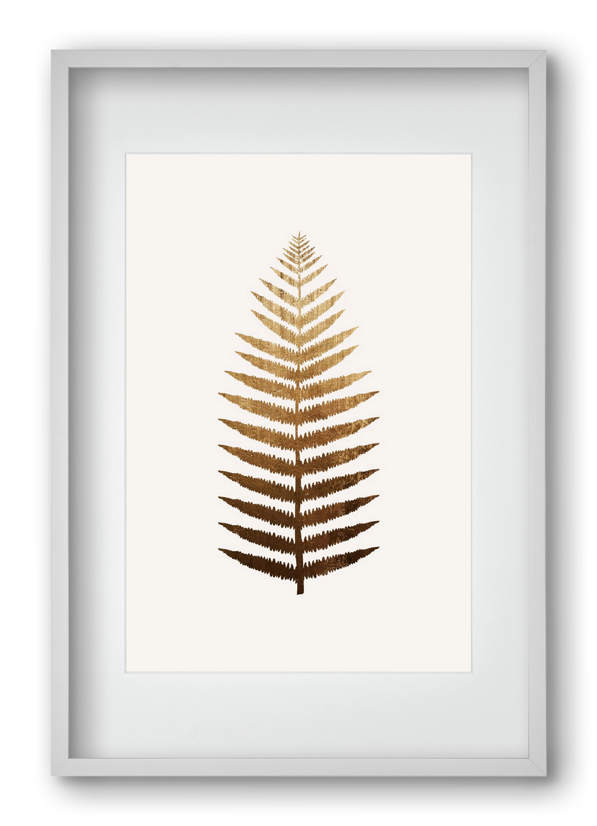 Golden leaf, 40x60 cm (30x45 cm), Fehér keret, paszpartuval