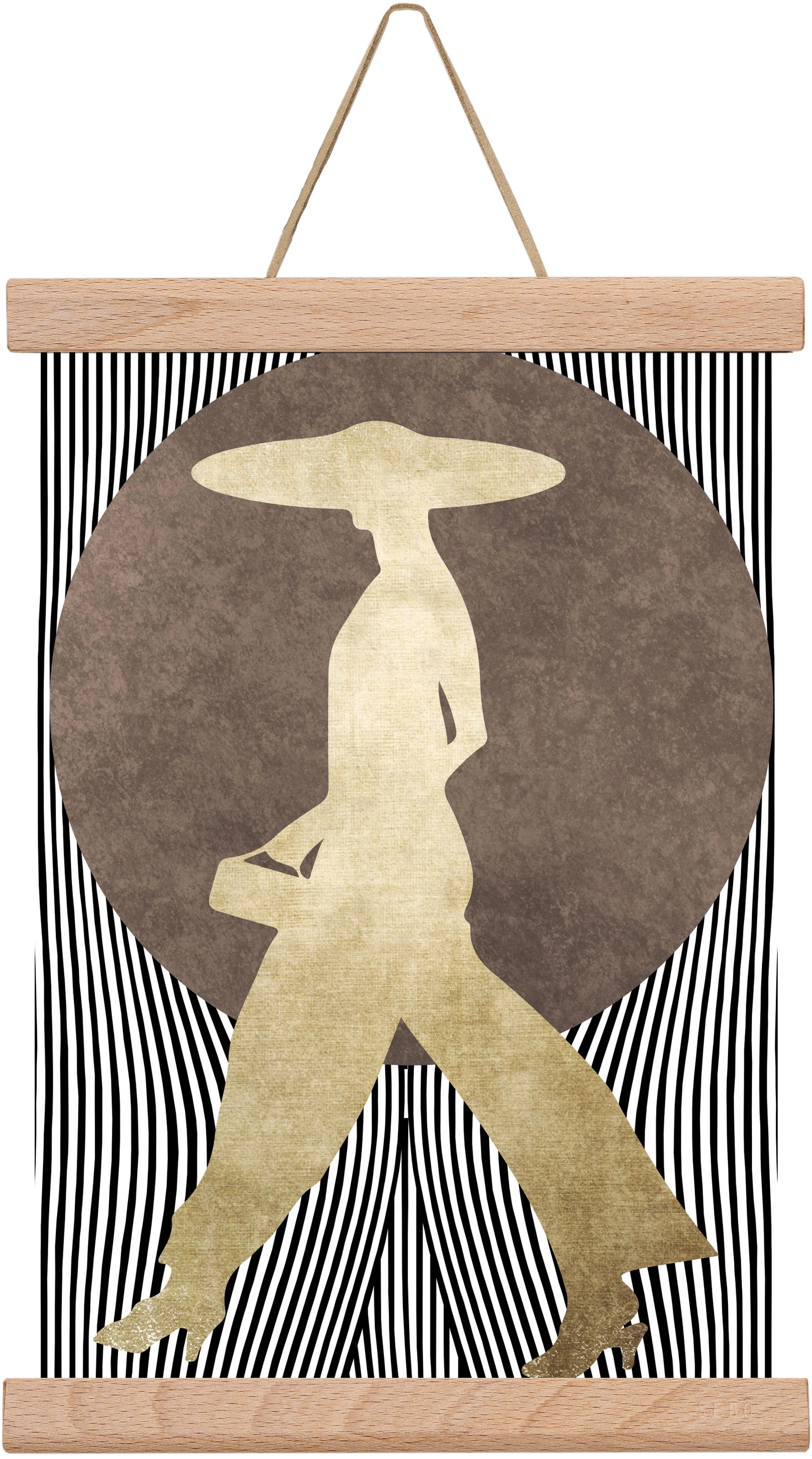 La Madame Noir, 20x30 cm (20x30 cm), Tölgy akasztó