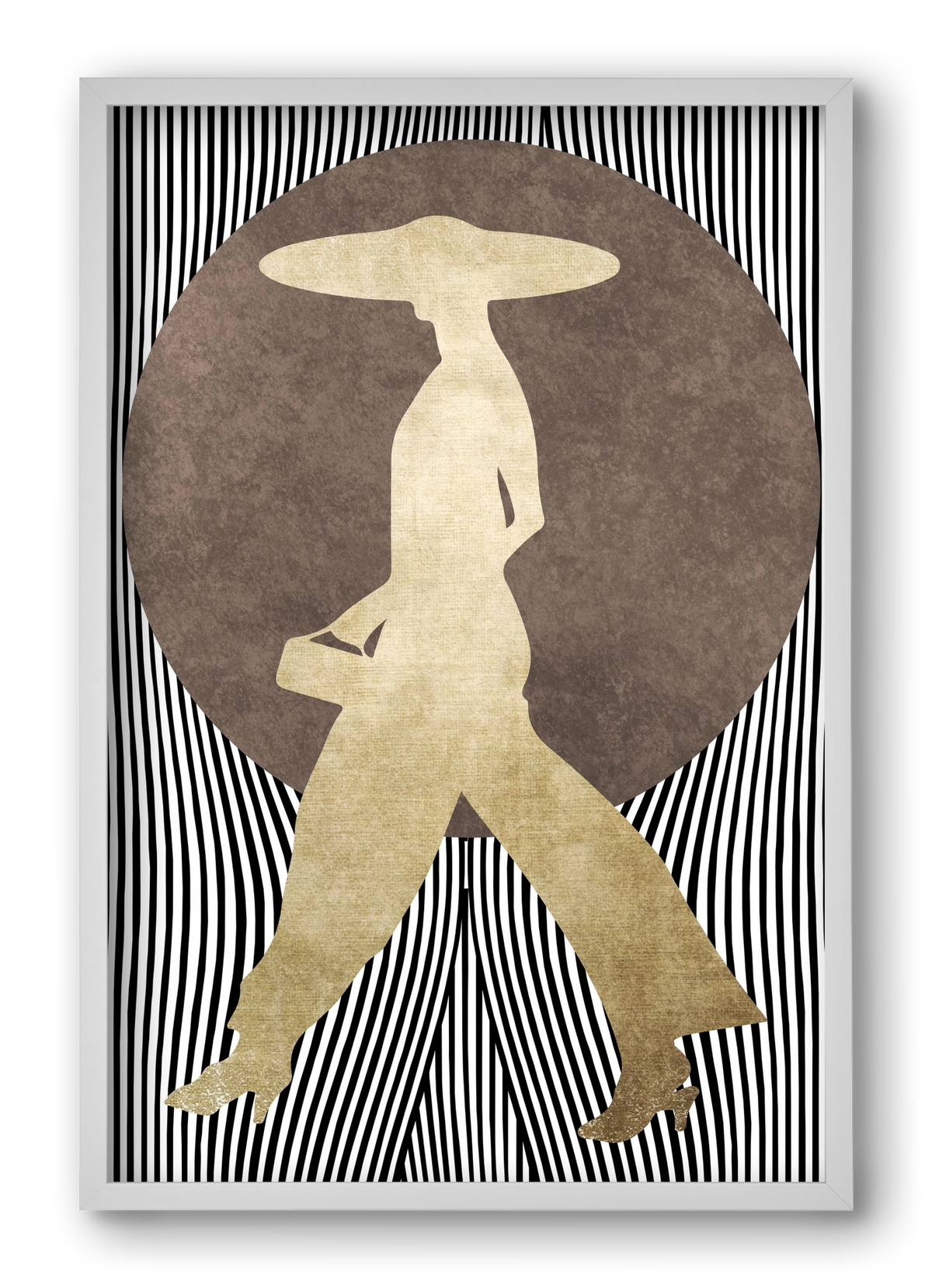 La Madame Noir, 40x60 cm (40x60 cm), Fehér keret