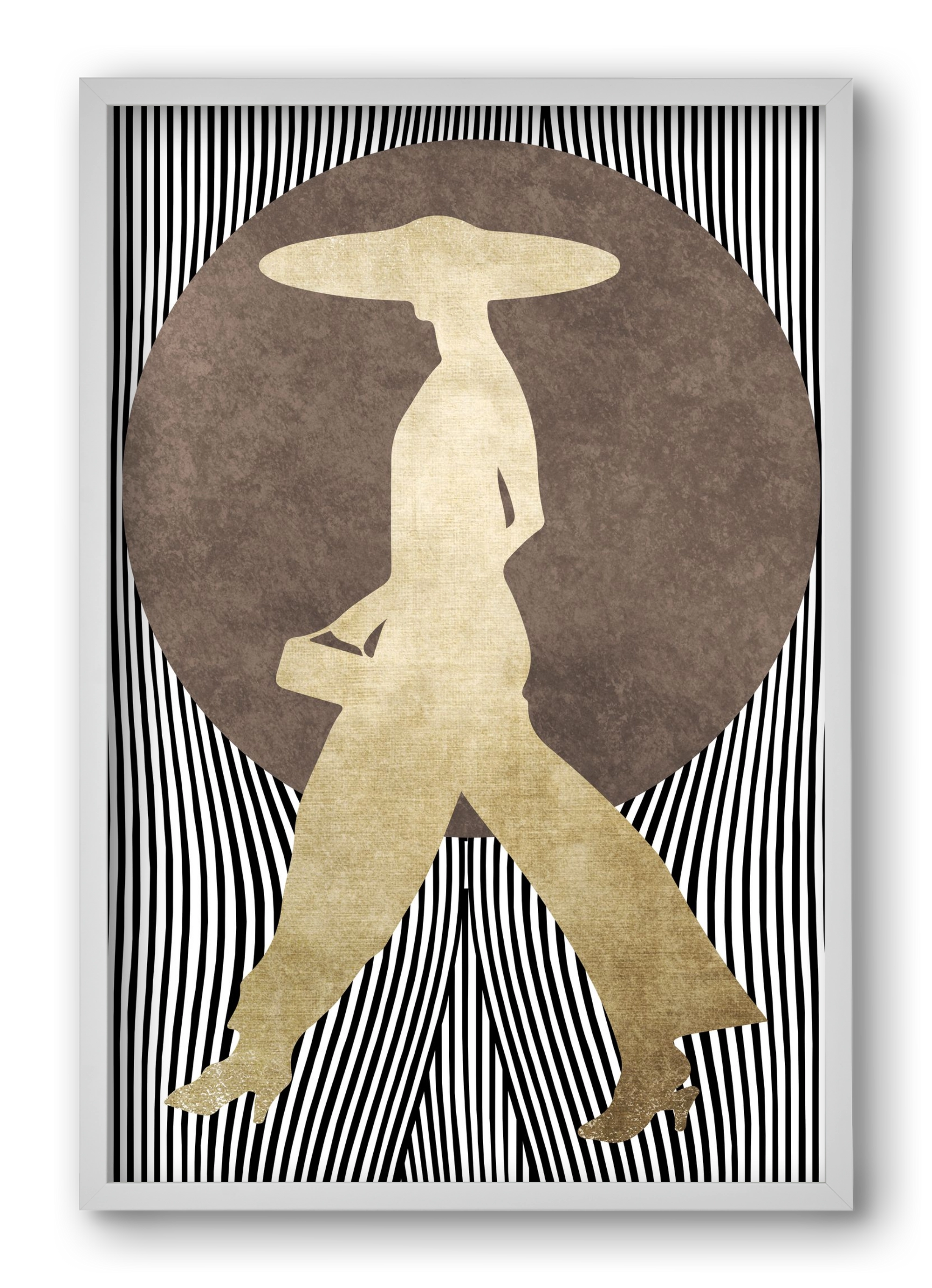 La Madame Noir, 40x60 cm (40x60 cm), Fehér keret