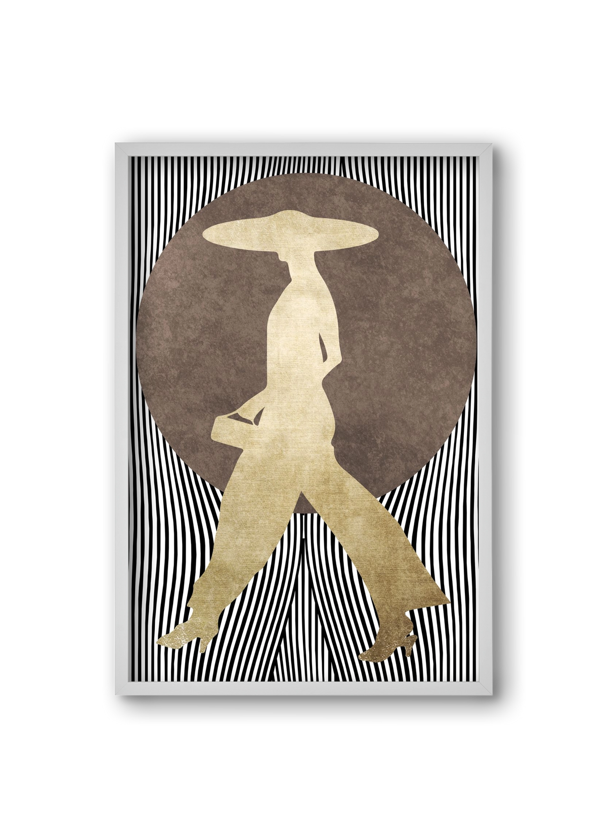 La Madame Noir, 20x30 cm (20x30 cm), Fehér keret