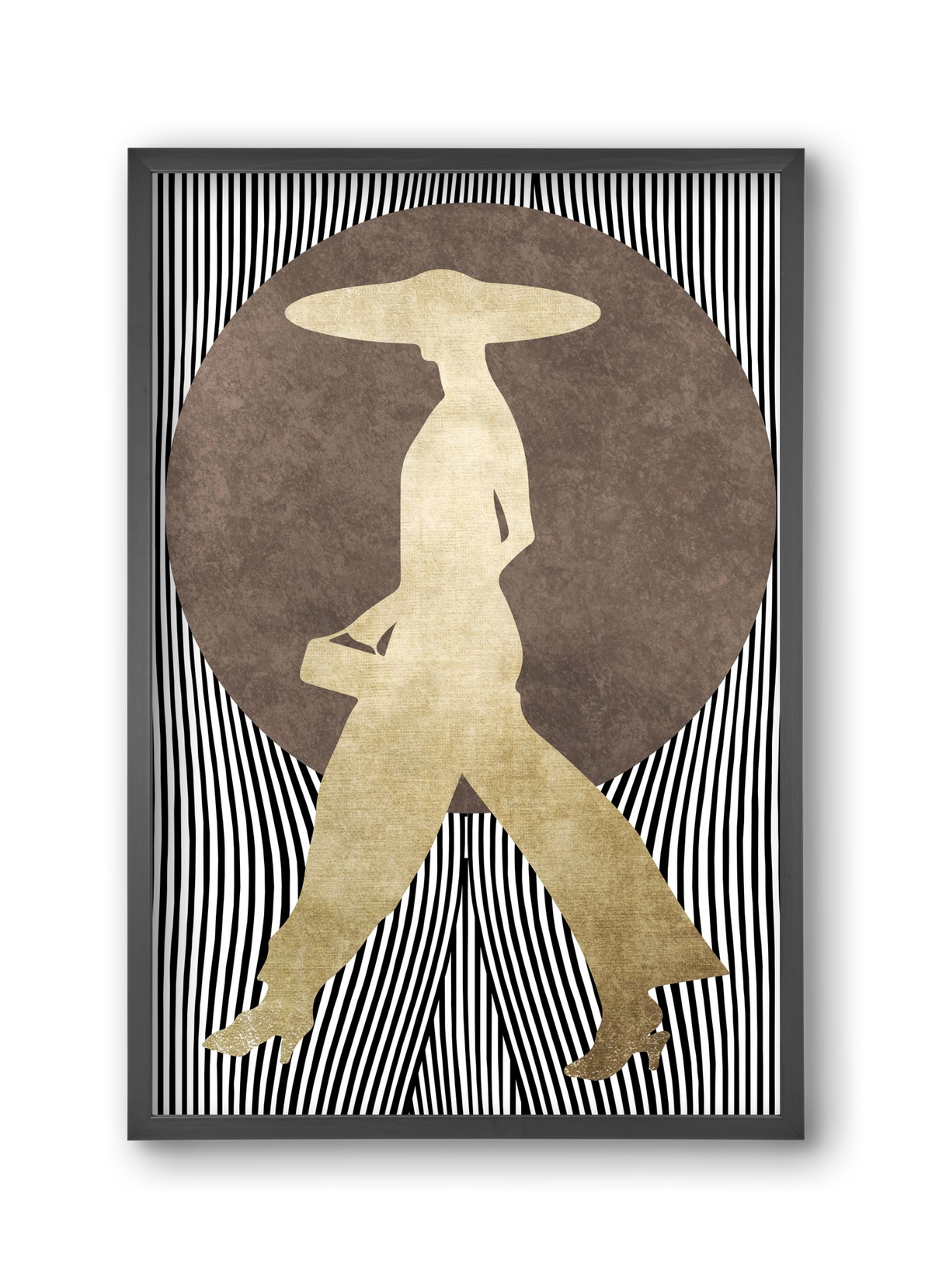 La Madame Noir, 30x45 cm (30x45 cm), Fekete keret