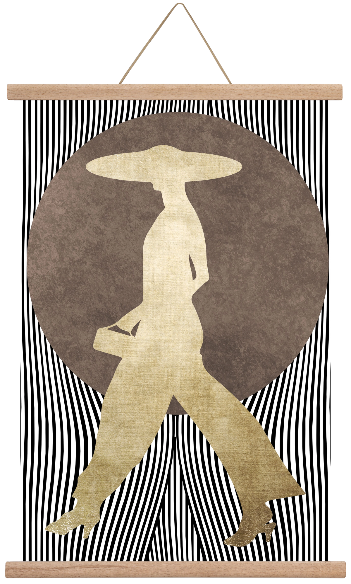 La Madame Noir, 40x60 cm (40x60 cm), Tölgy akasztó