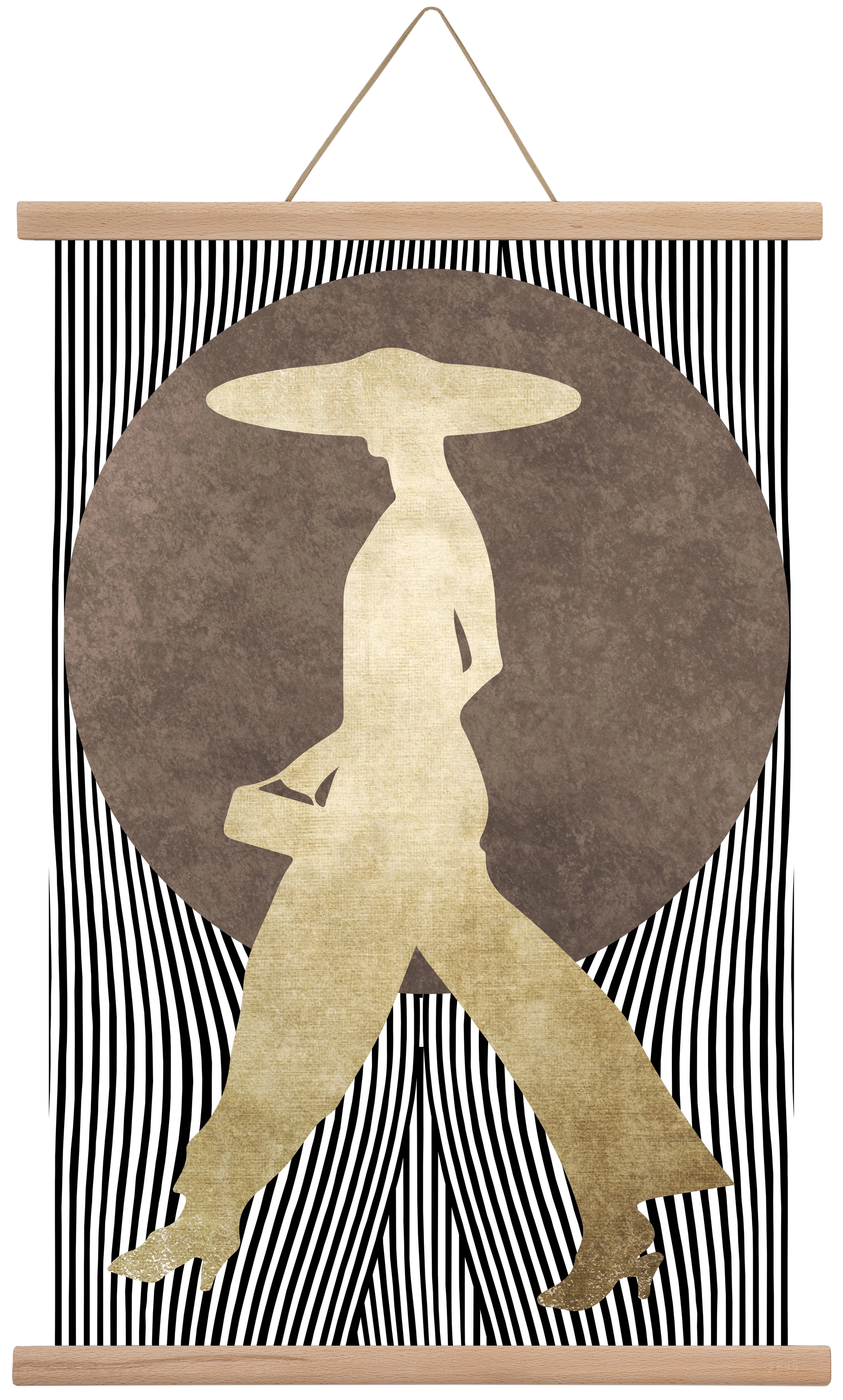 La Madame Noir, 40x60 cm (40x60 cm), Tölgy akasztó