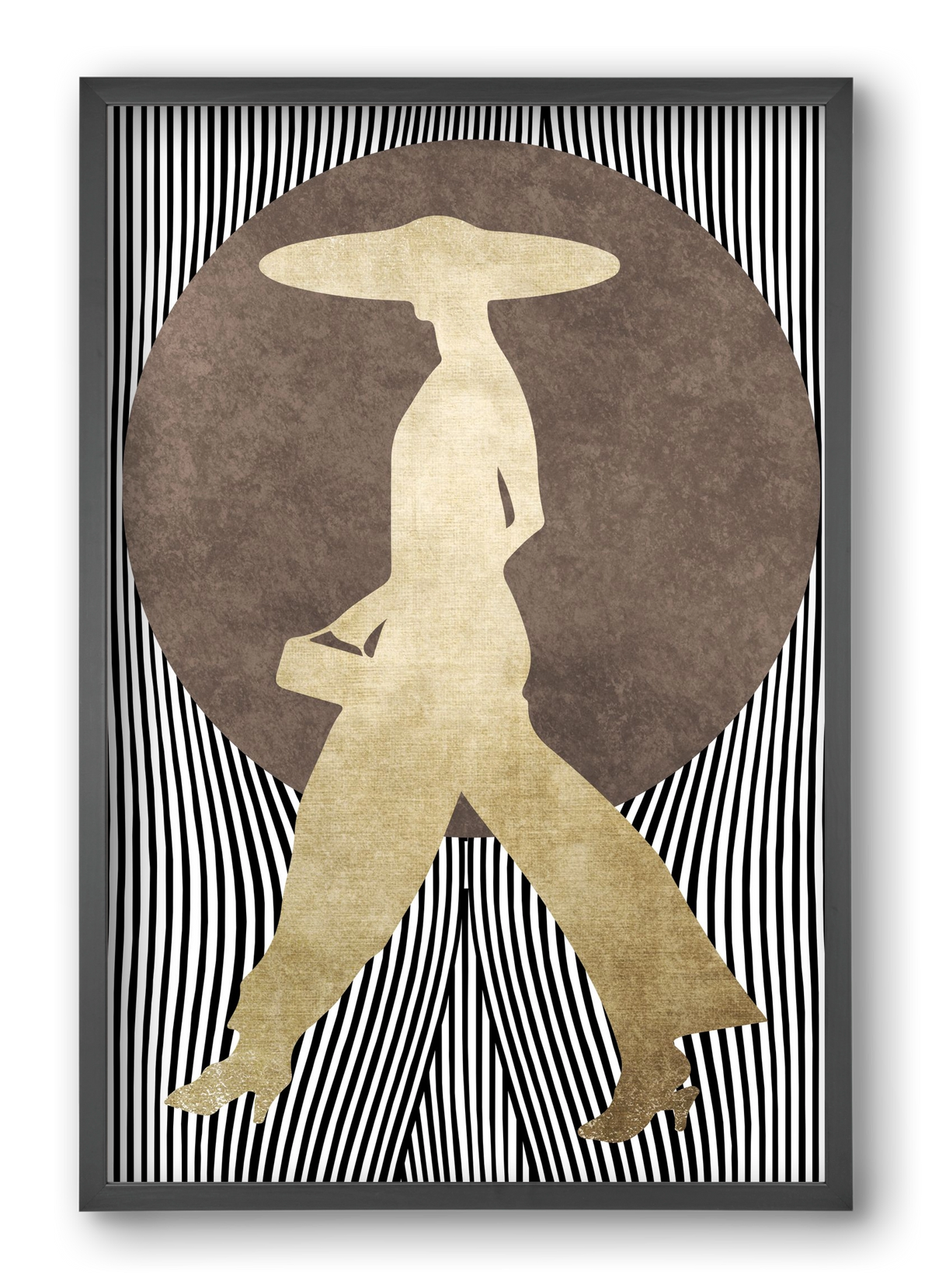 La Madame Noir, 40x60 cm (40x60 cm), Fekete keret