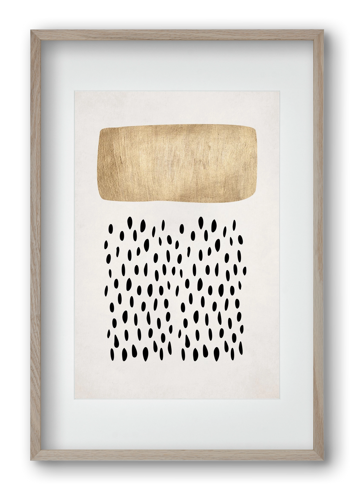 Opus no. 5, 40x60 cm (30x45 cm), Tölgy keret, paszpartuval