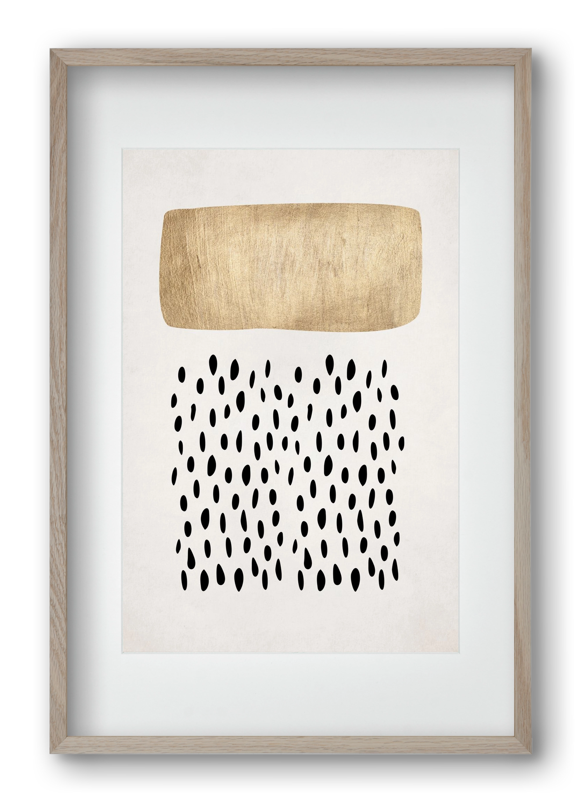 Opus no. 5, 40x60 cm (30x45 cm), Tölgy keret, paszpartuval