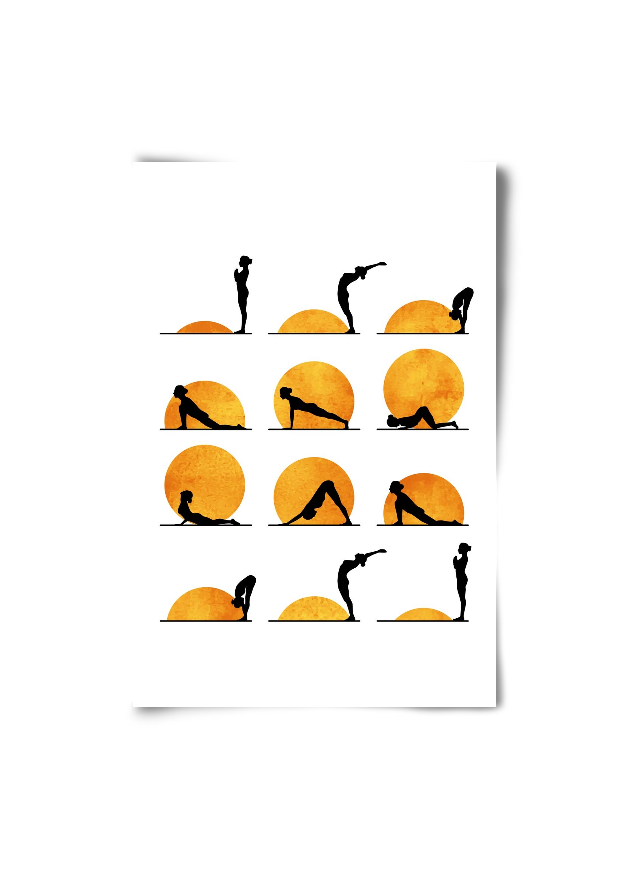 Yoga Sun, 20x30 cm, Keret nélkül