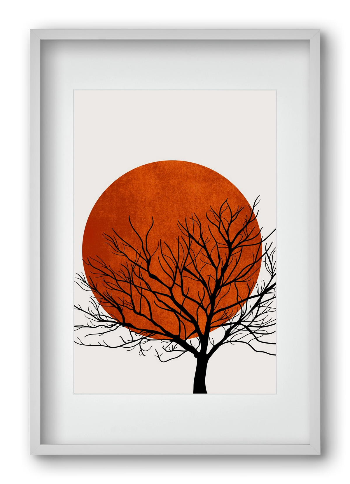 Warm winter, 40x60 cm (30x45 cm), Fehér keret, paszpartuval