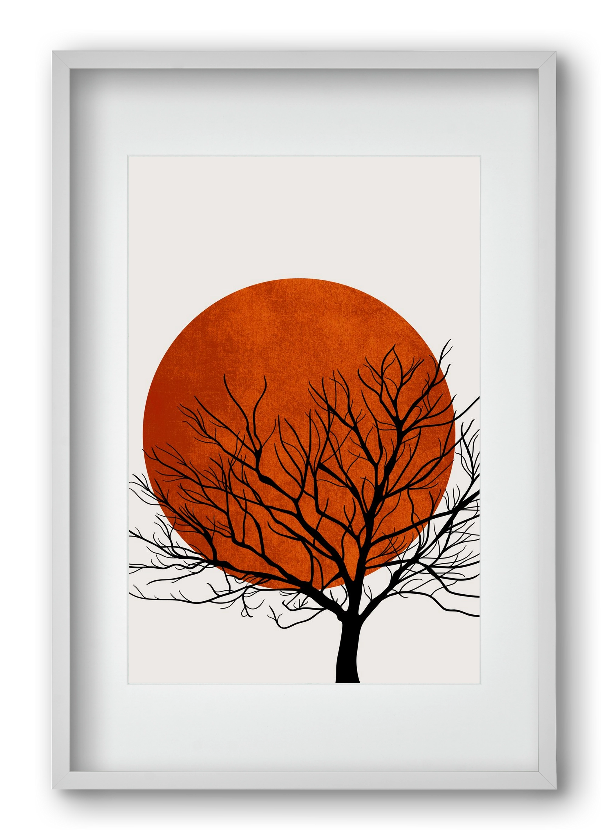 Warm winter, 40x60 cm (30x45 cm), Fehér keret, paszpartuval