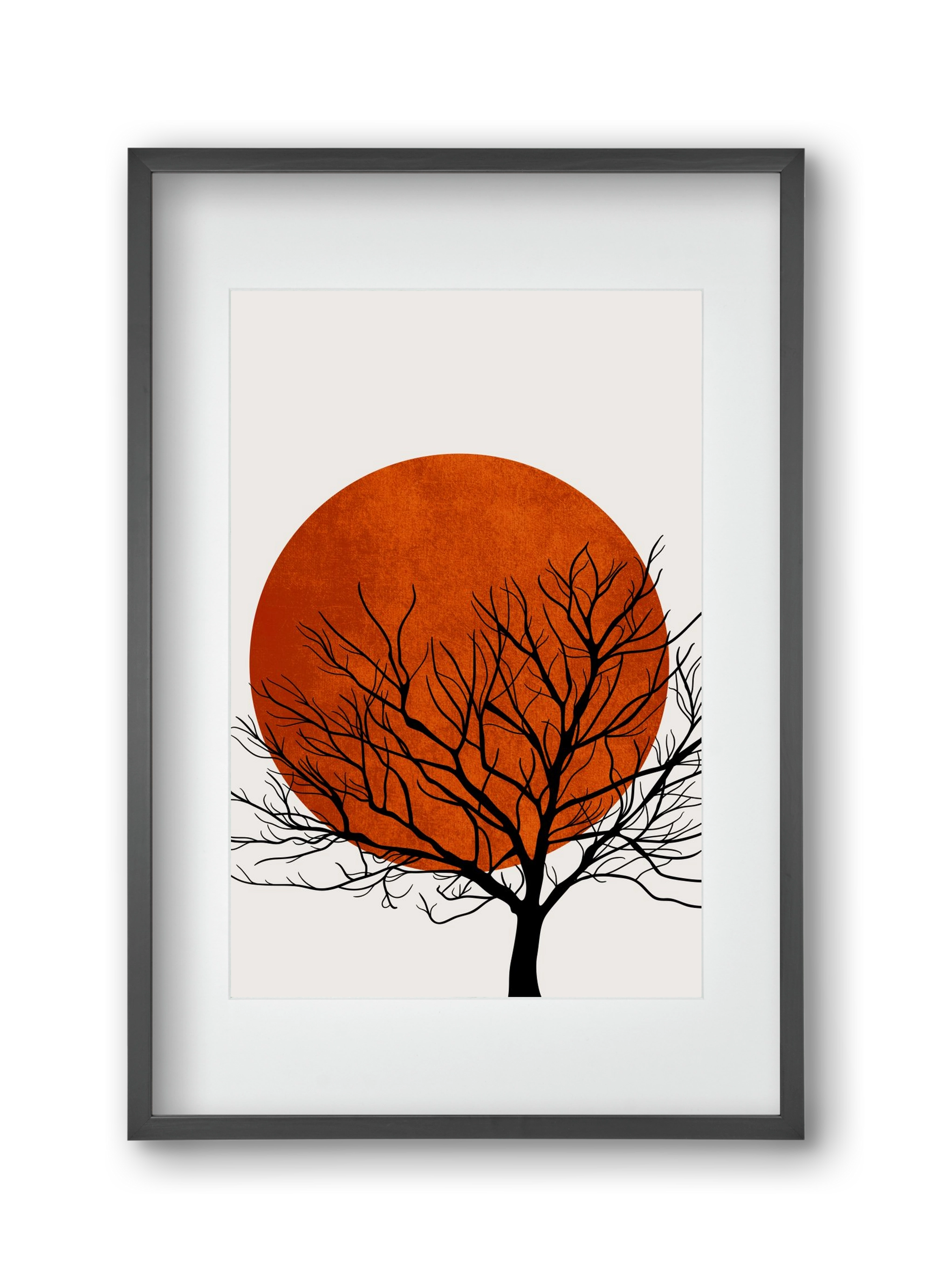 Warm winter, 30x45 cm (20x30 cm), Fekete keret, paszpartuval