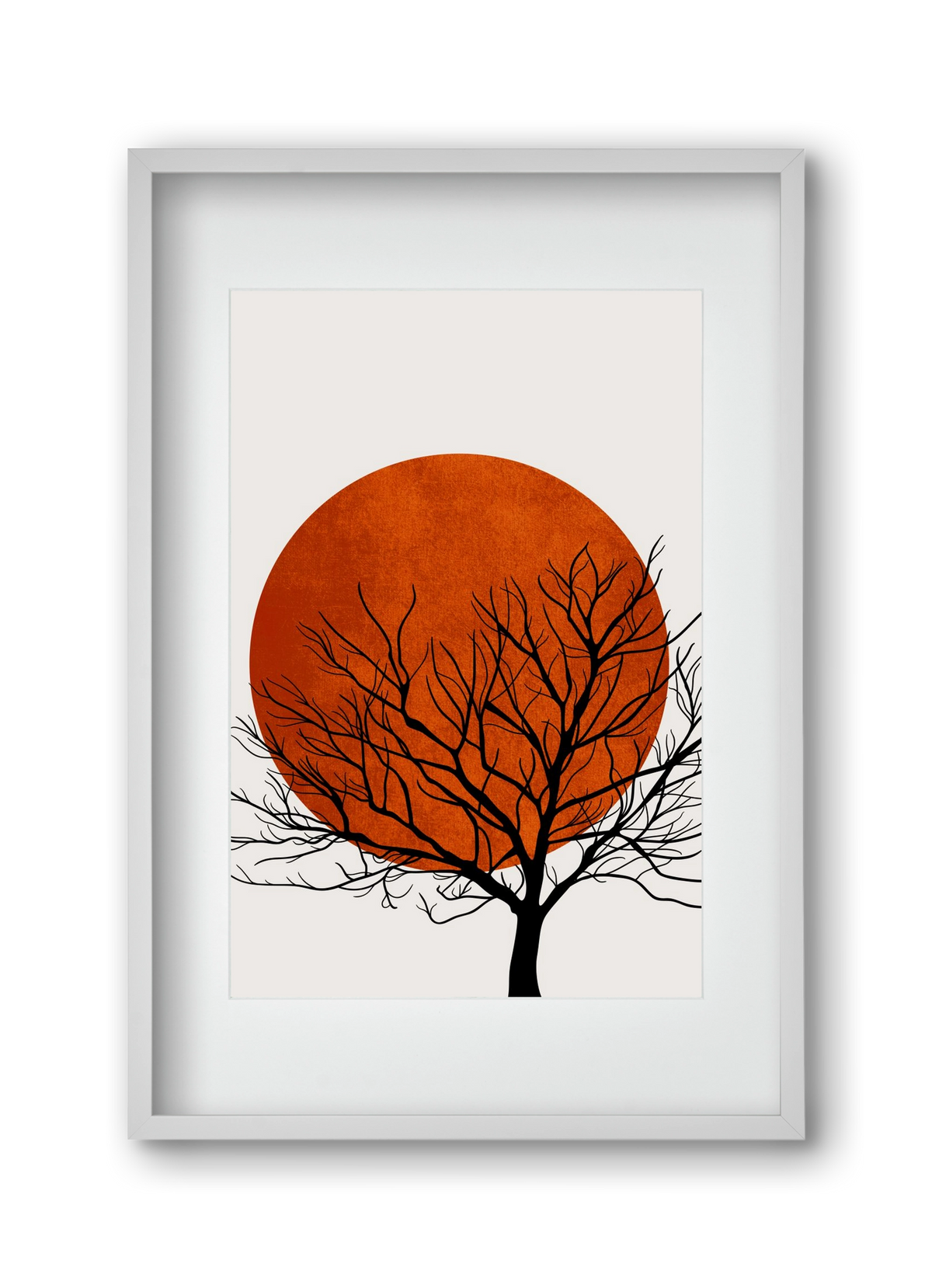 Warm winter, 30x45 cm (20x30 cm), Fehér keret, paszpartuval