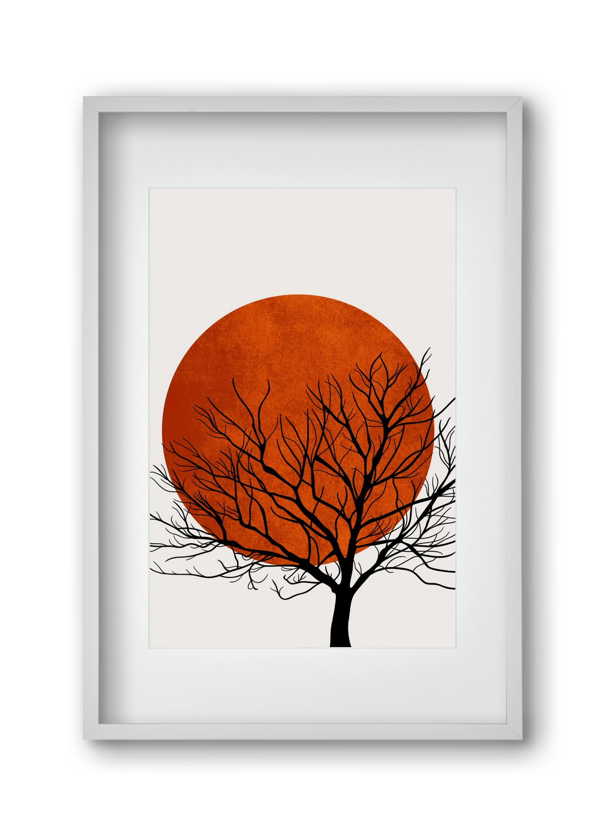 Warm winter, 30x45 cm (20x30 cm), Fehér keret, paszpartuval