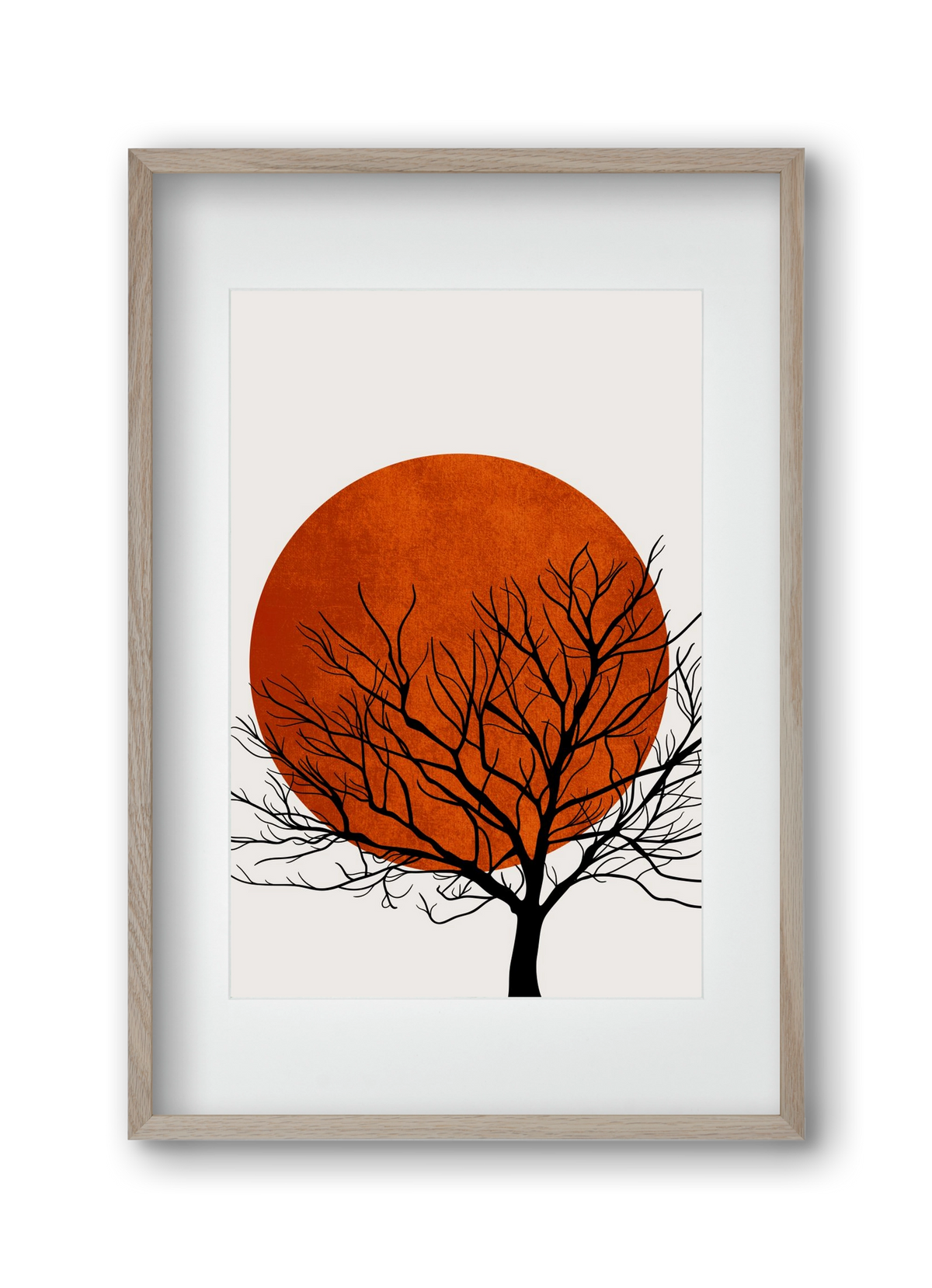 Warm winter, 30x45 cm (20x30 cm), Tölgy keret, paszpartuval