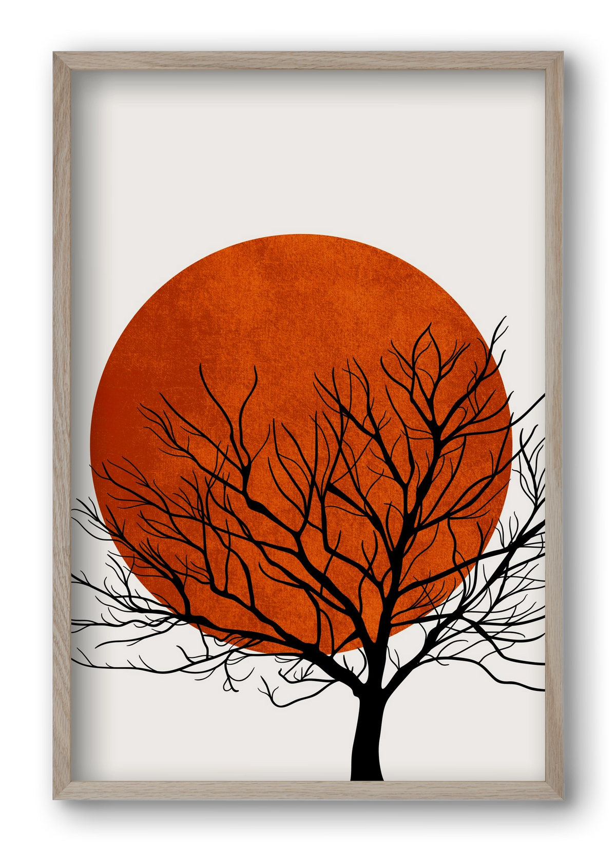 Warm winter, 40x60 cm (40x60 cm), Tölgy keret