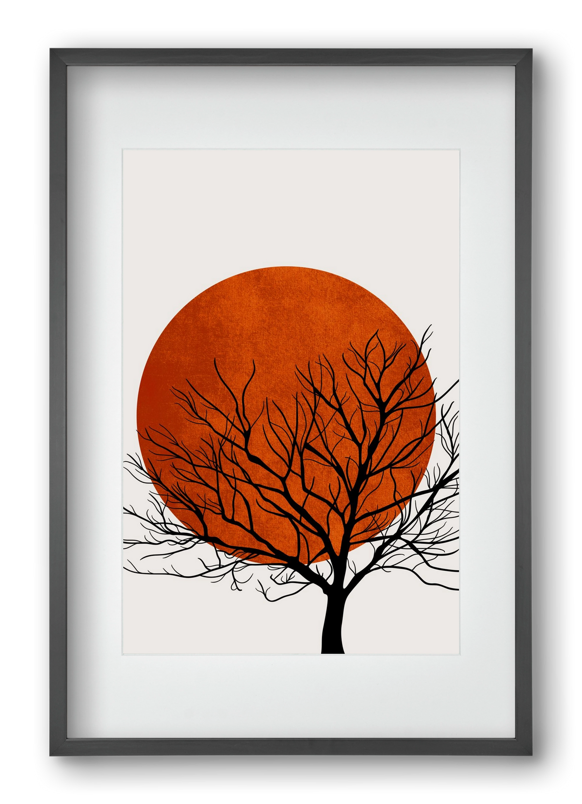 Warm winter, 40x60 cm (30x45 cm), Fekete keret, paszpartuval