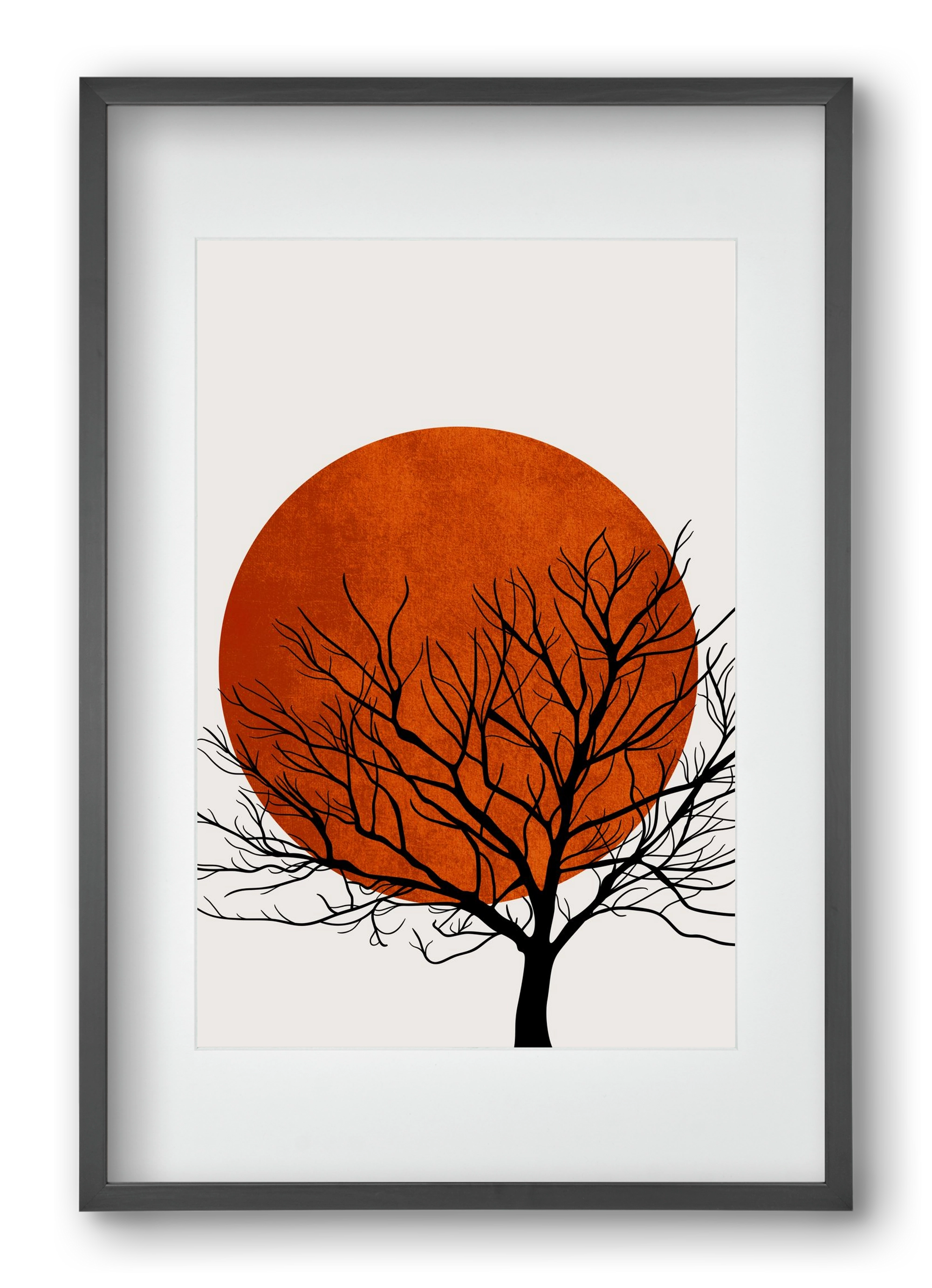 Warm winter, 40x60 cm (30x45 cm), Fekete keret, paszpartuval