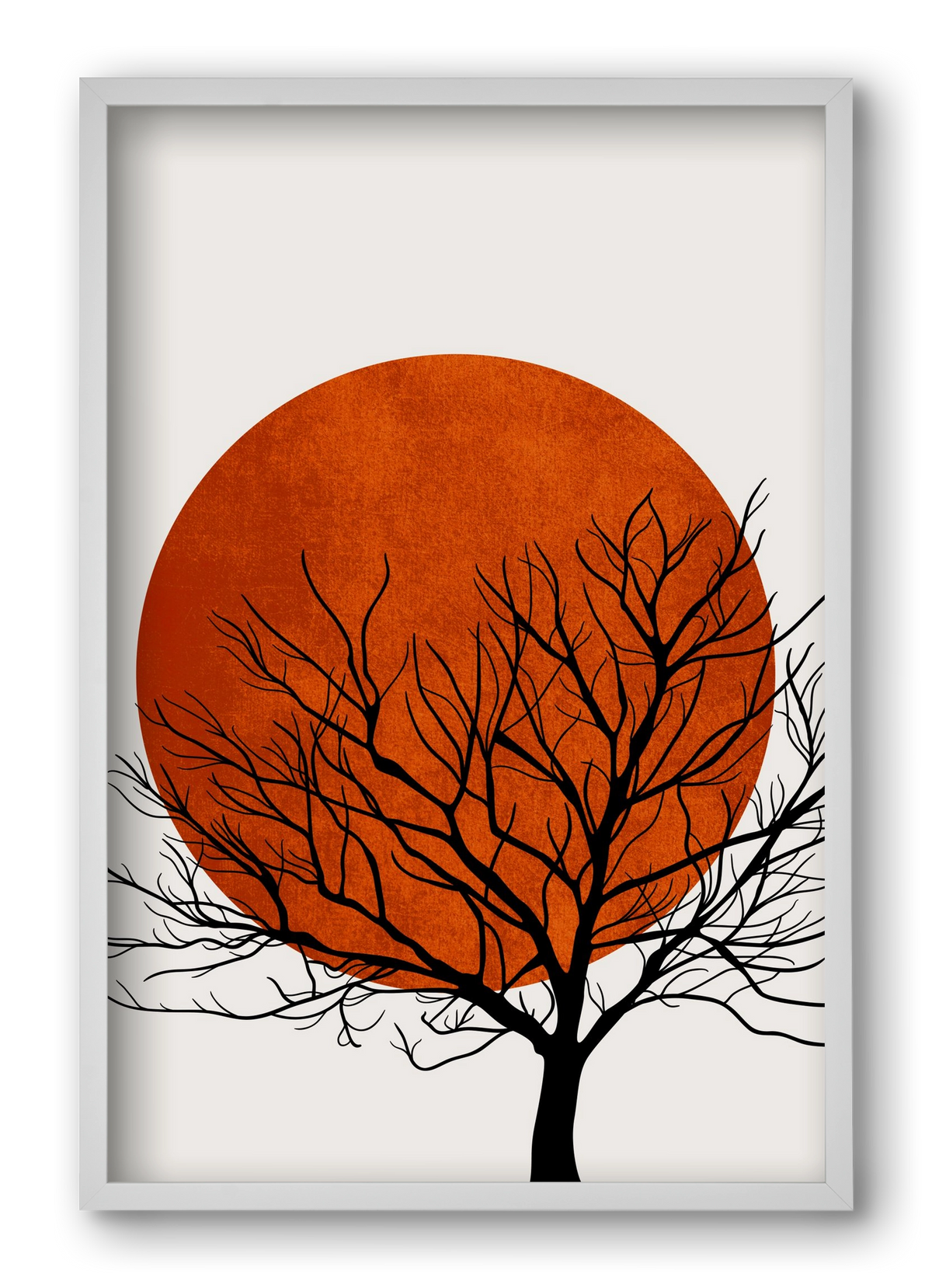 Warm winter, 40x60 cm (40x60 cm), Fehér keret