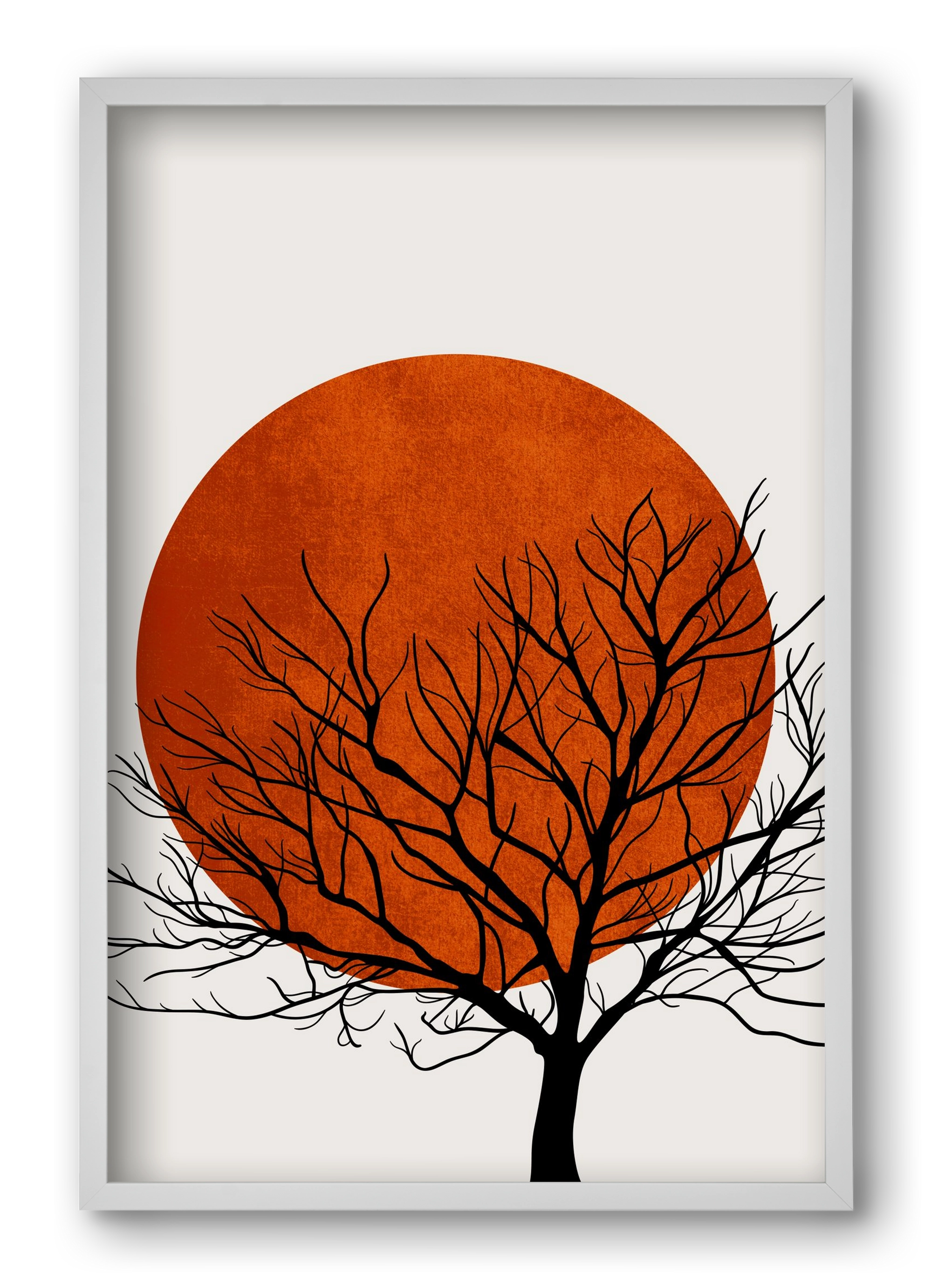 Warm winter, 40x60 cm (40x60 cm), Fehér keret