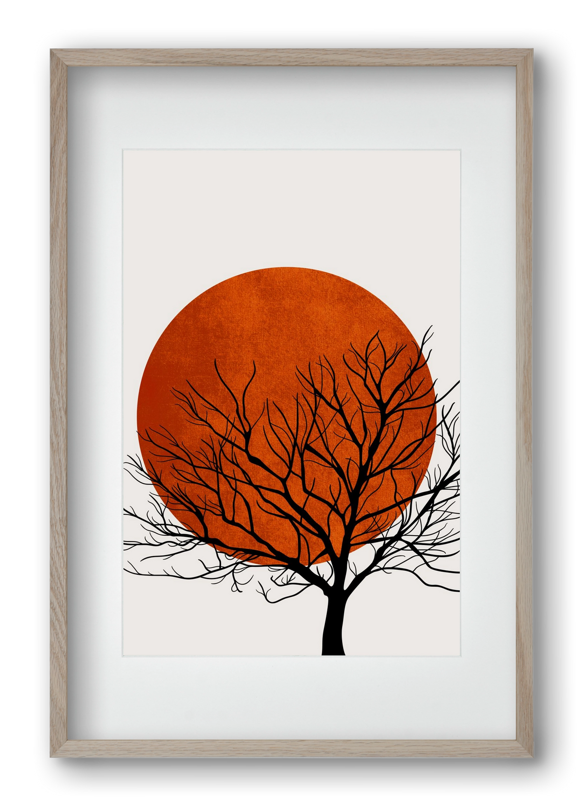 Warm winter, 40x60 cm (30x45 cm), Tölgy keret, paszpartuval