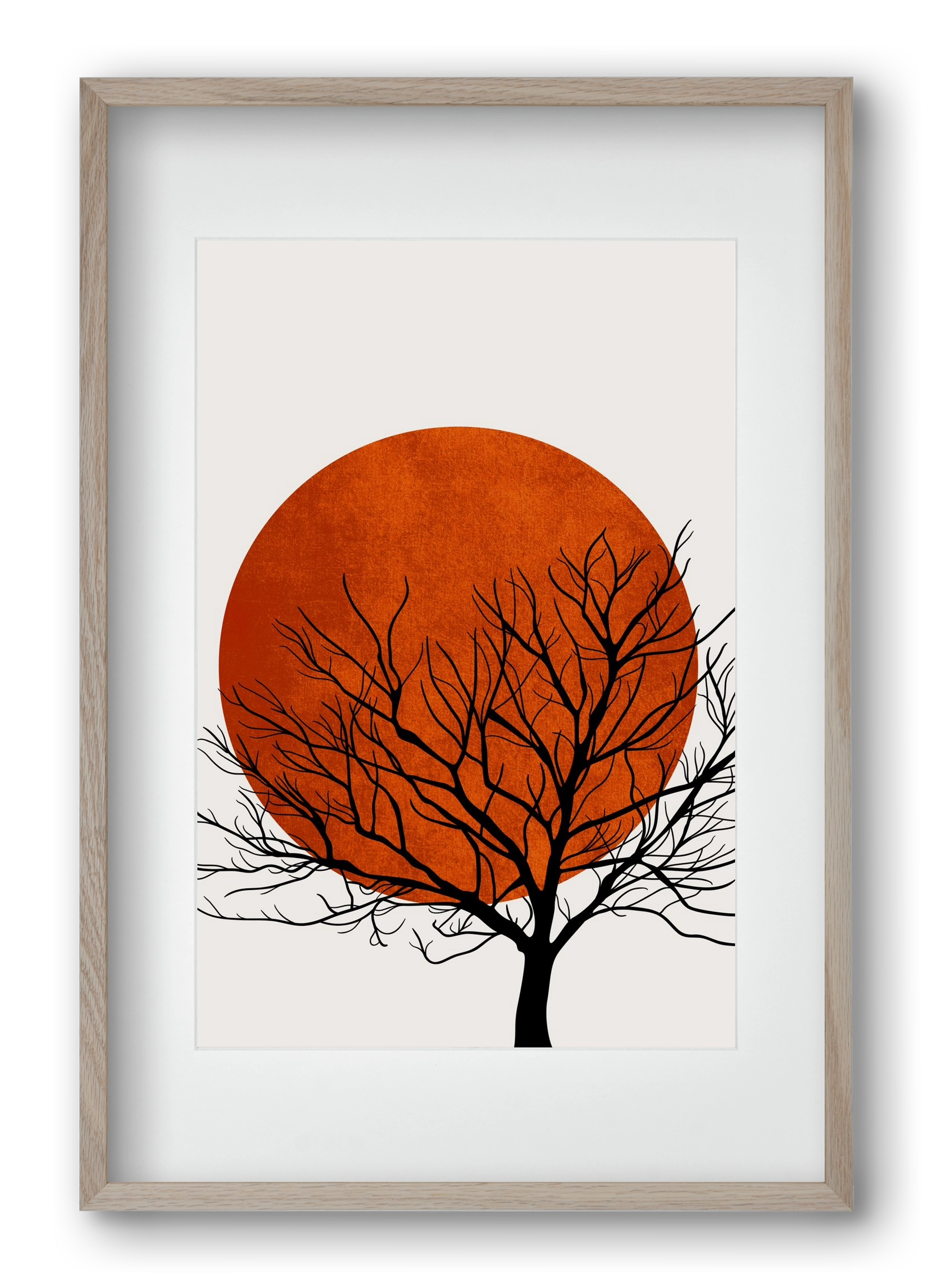 Warm winter, 40x60 cm (30x45 cm), Tölgy keret, paszpartuval