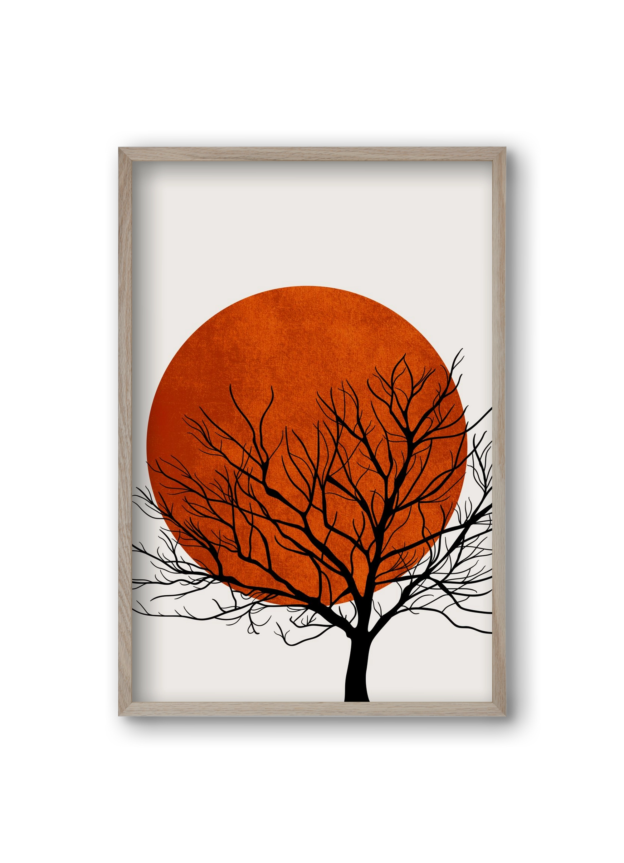 Warm winter, 20x30 cm (20x30 cm), Tölgy keret