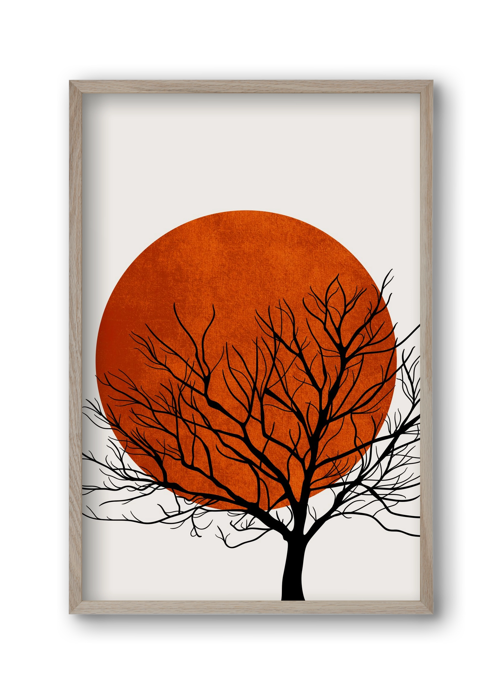 Warm winter, 30x45 cm (30x45 cm), Tölgy keret