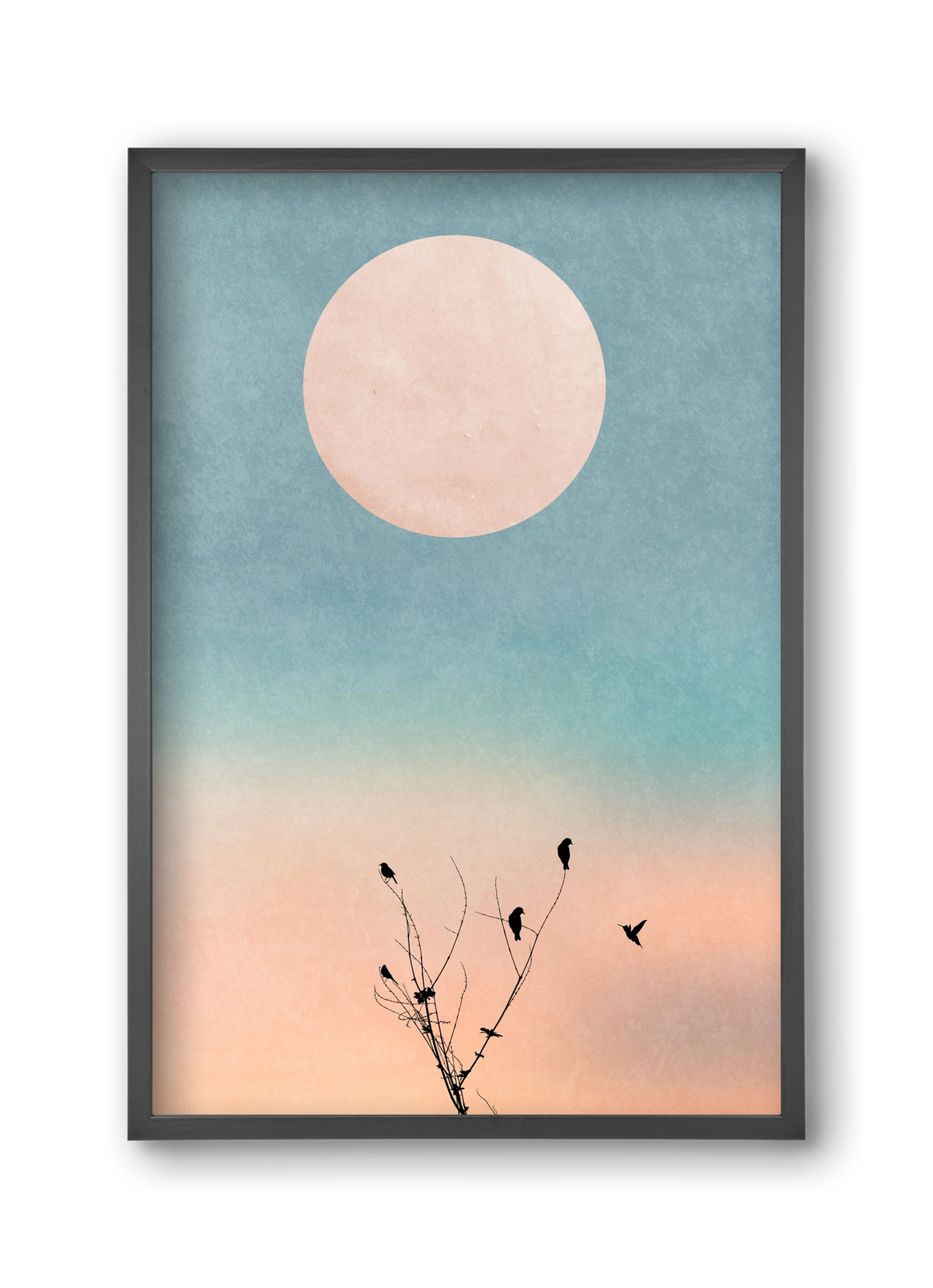 Waking up warm, 30x45 cm (30x45 cm), Fekete keret