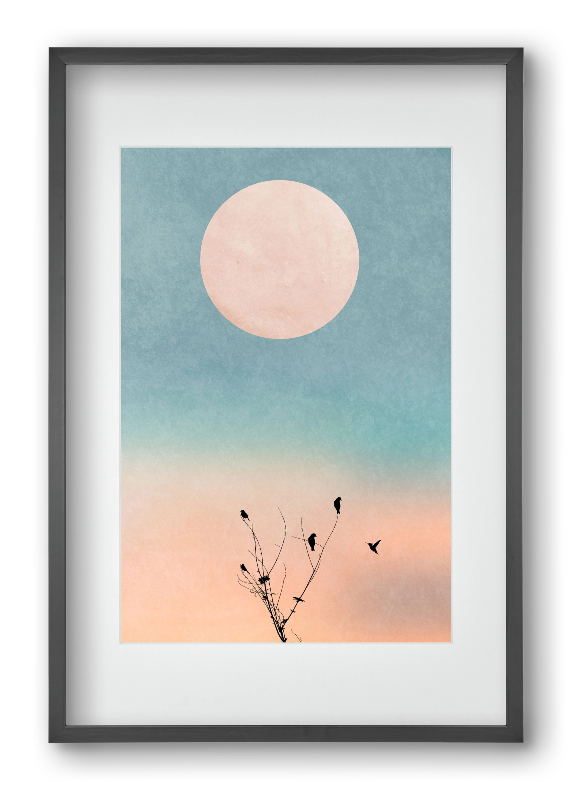 Waking up warm, 40x60 cm (30x45 cm), Fekete keret, paszpartuval