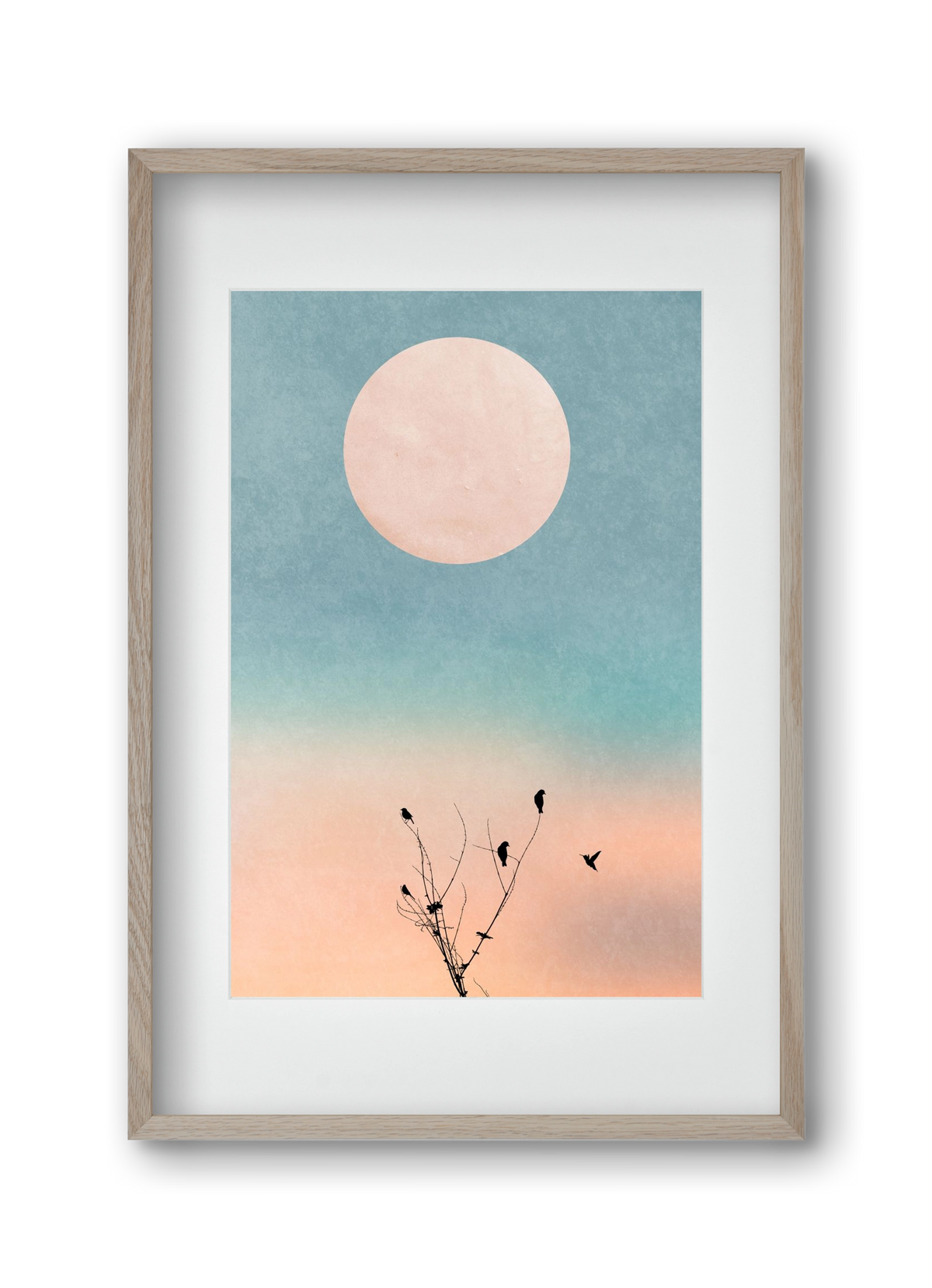 Waking up warm, 30x45 cm (20x30 cm), Tölgy keret, paszpartuval