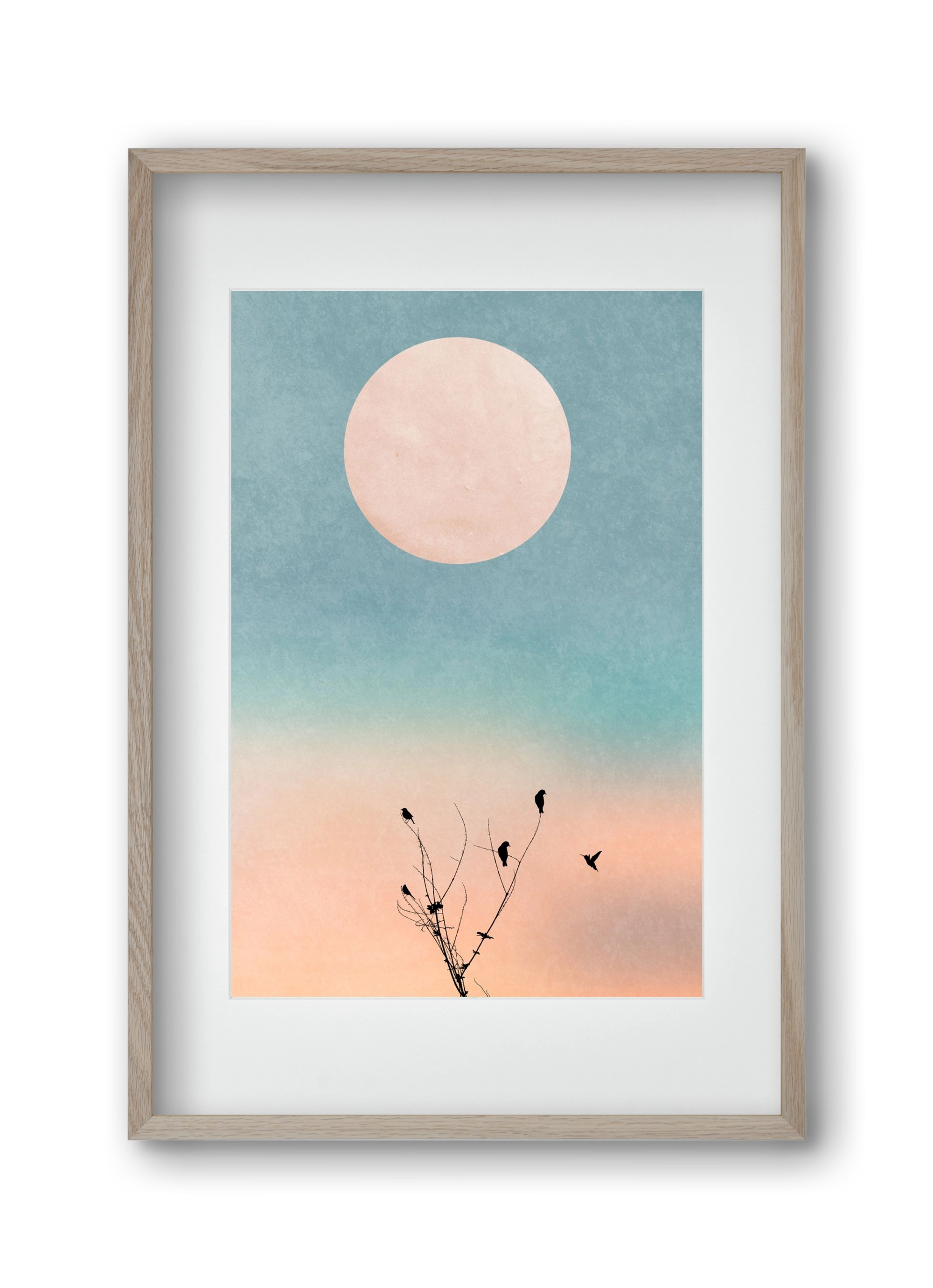 Waking up warm, 30x45 cm (20x30 cm), Tölgy keret, paszpartuval