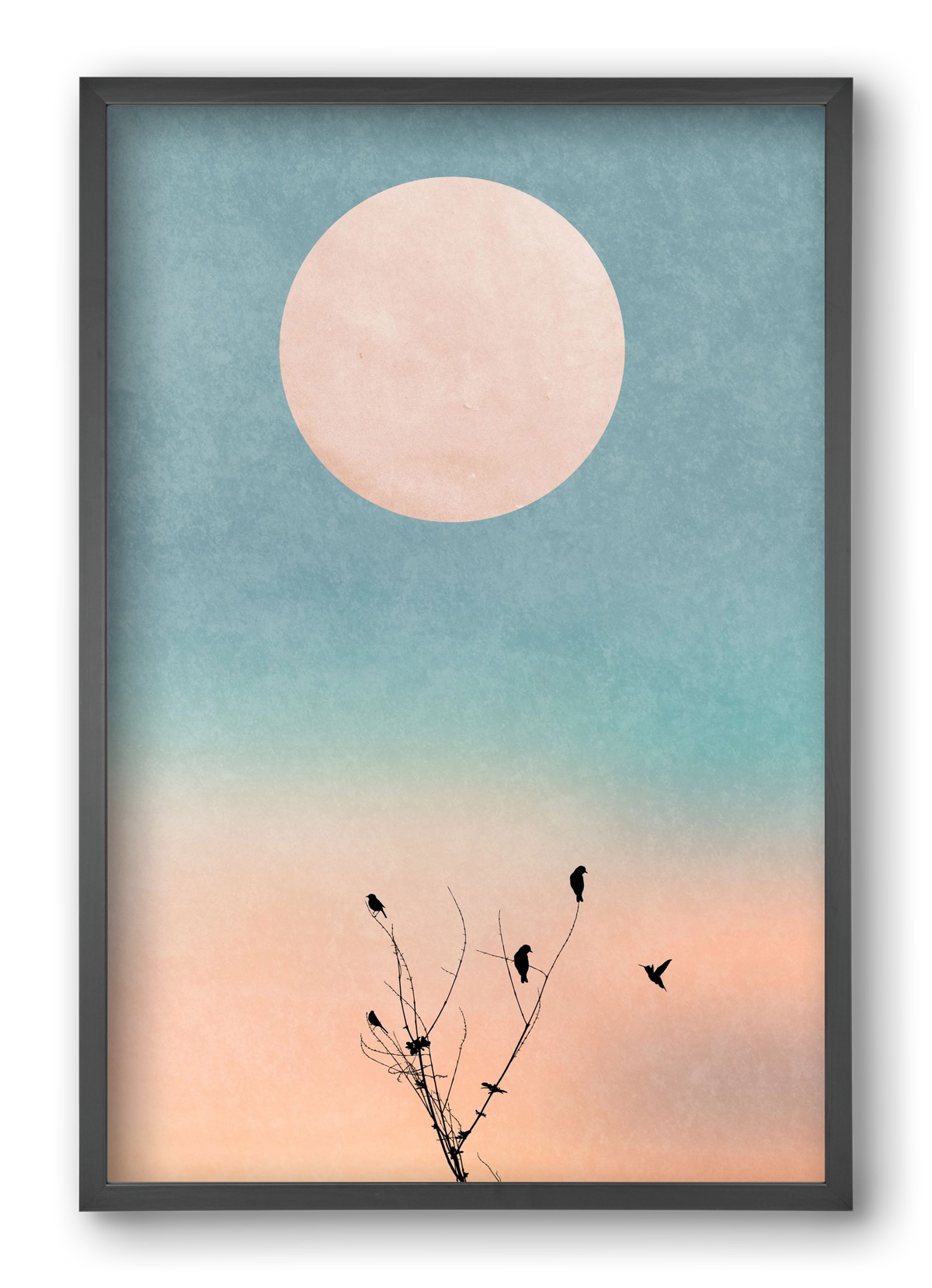 Waking up warm, 40x60 cm (40x60 cm), Fekete keret