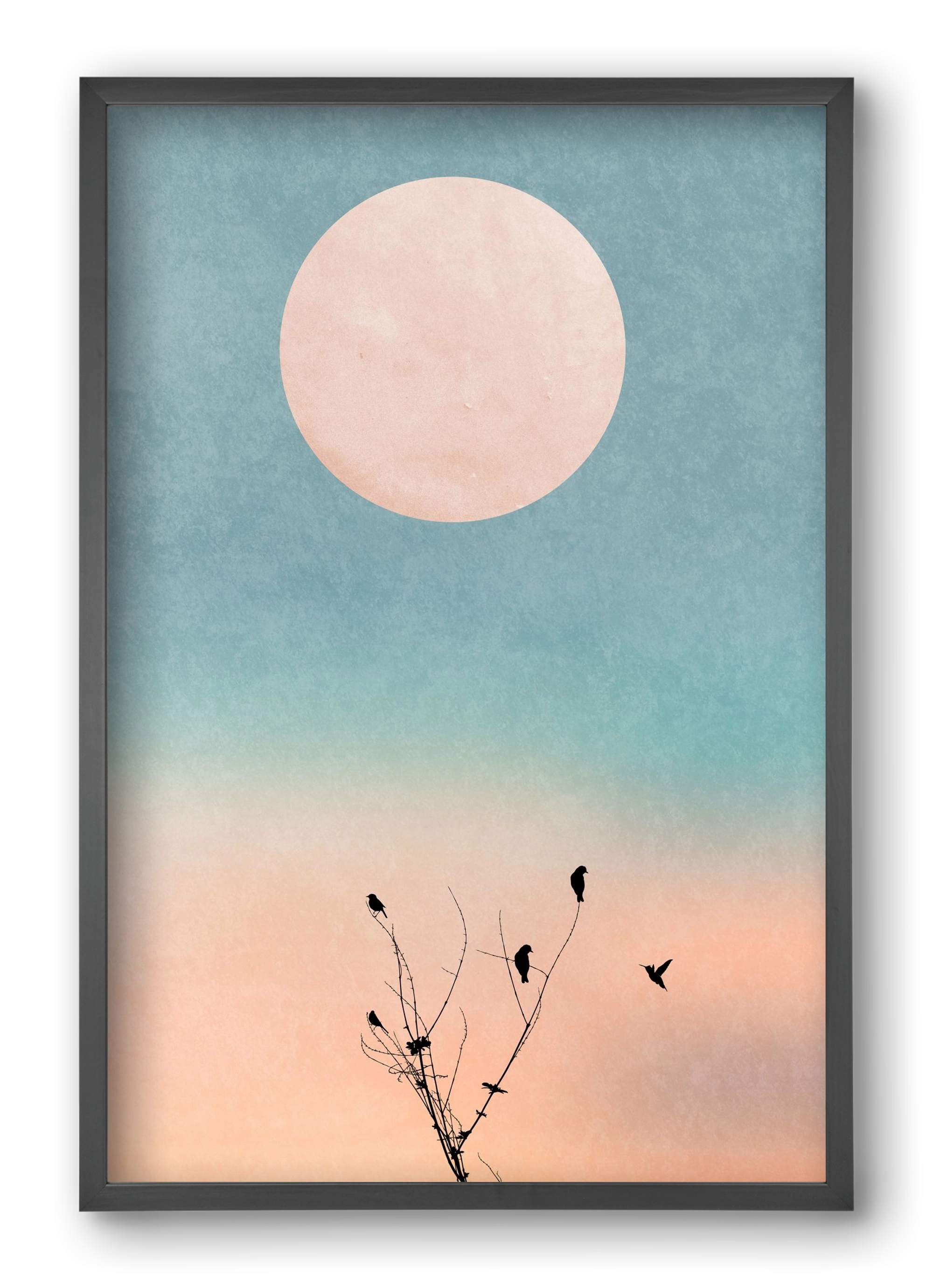 Waking up warm, 40x60 cm (40x60 cm), Fekete keret