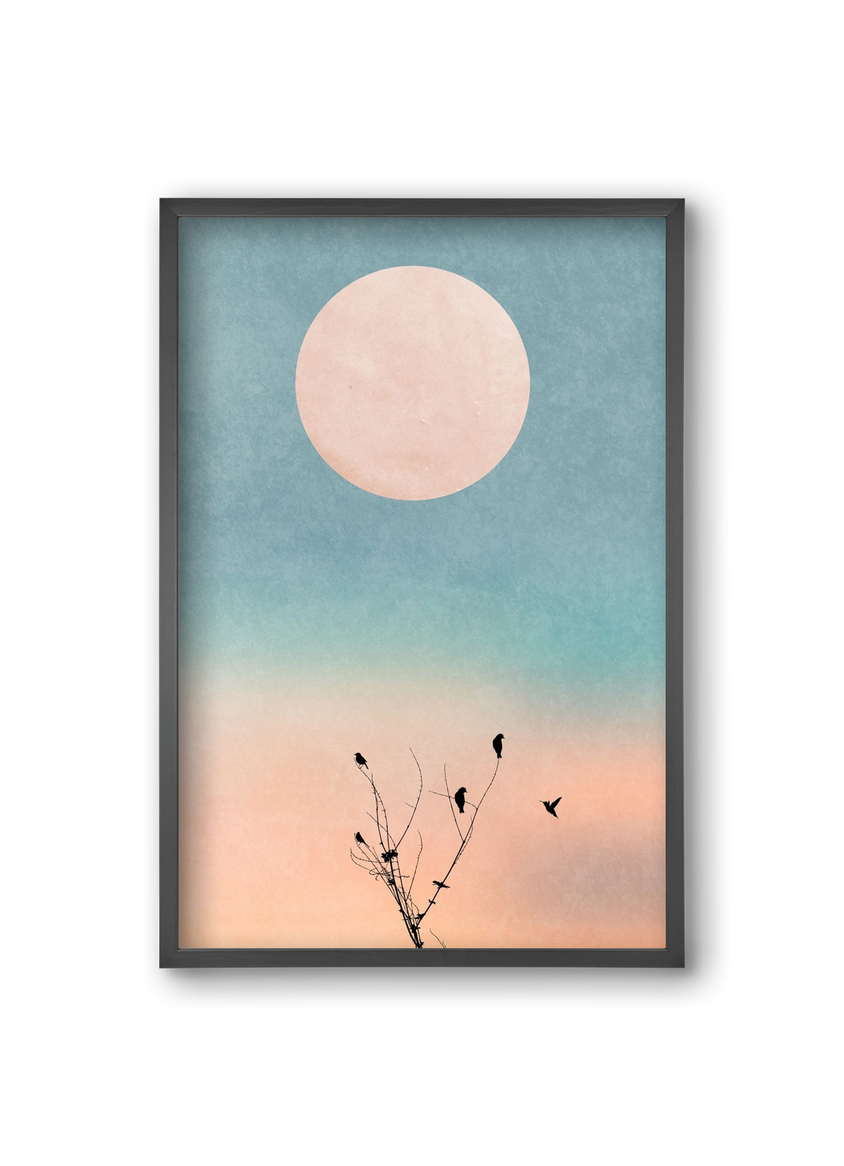 Waking up warm, 20x30 cm (20x30 cm), Fekete keret