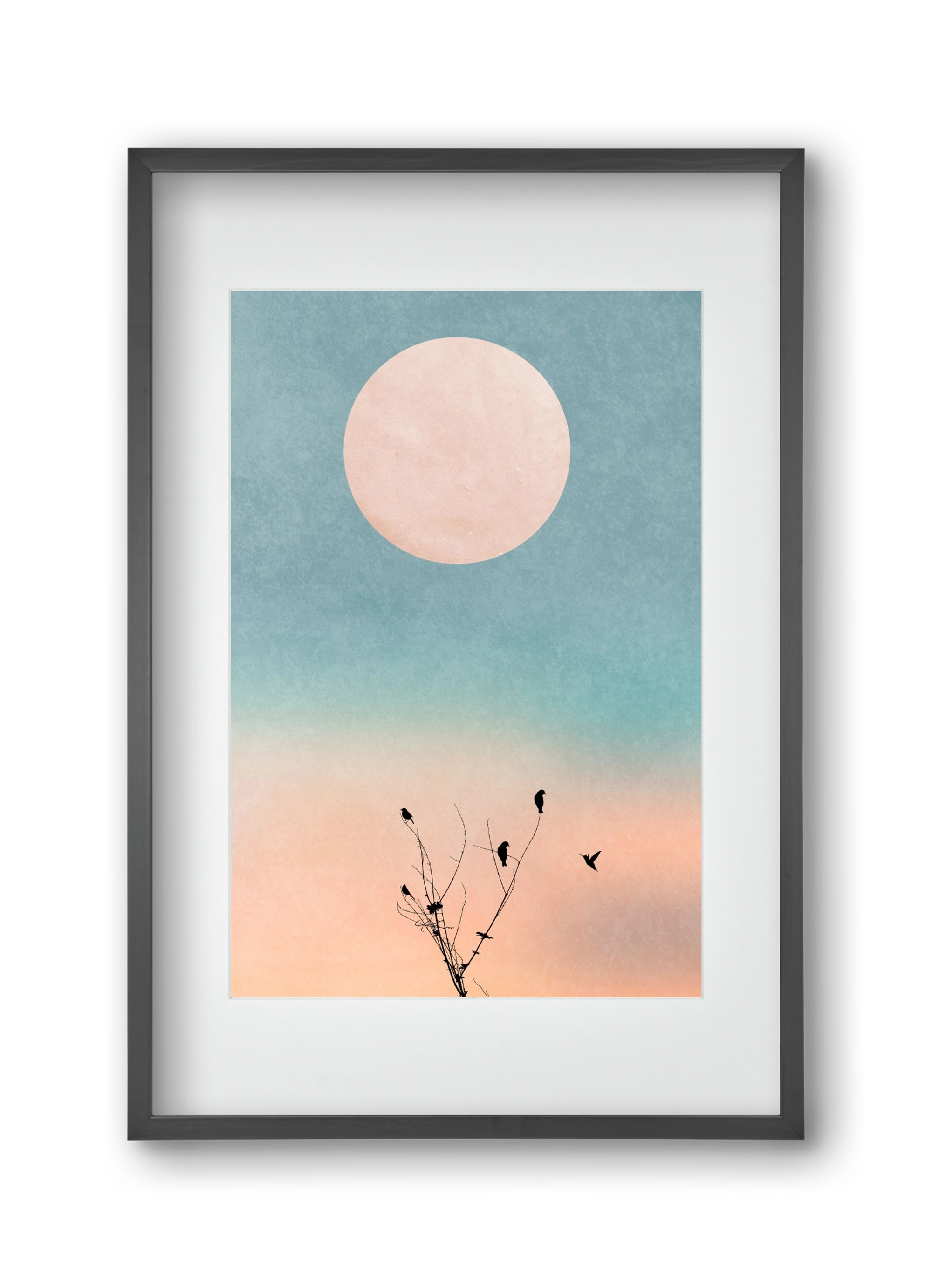 Waking up warm, 30x45 cm (20x30 cm), Fekete keret, paszpartuval